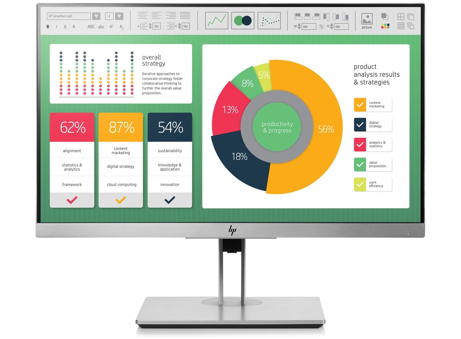 HP EliteDisplay 21.5-Inch Screen LED-Lit Monitor Silver (1FH45AA#ABA)