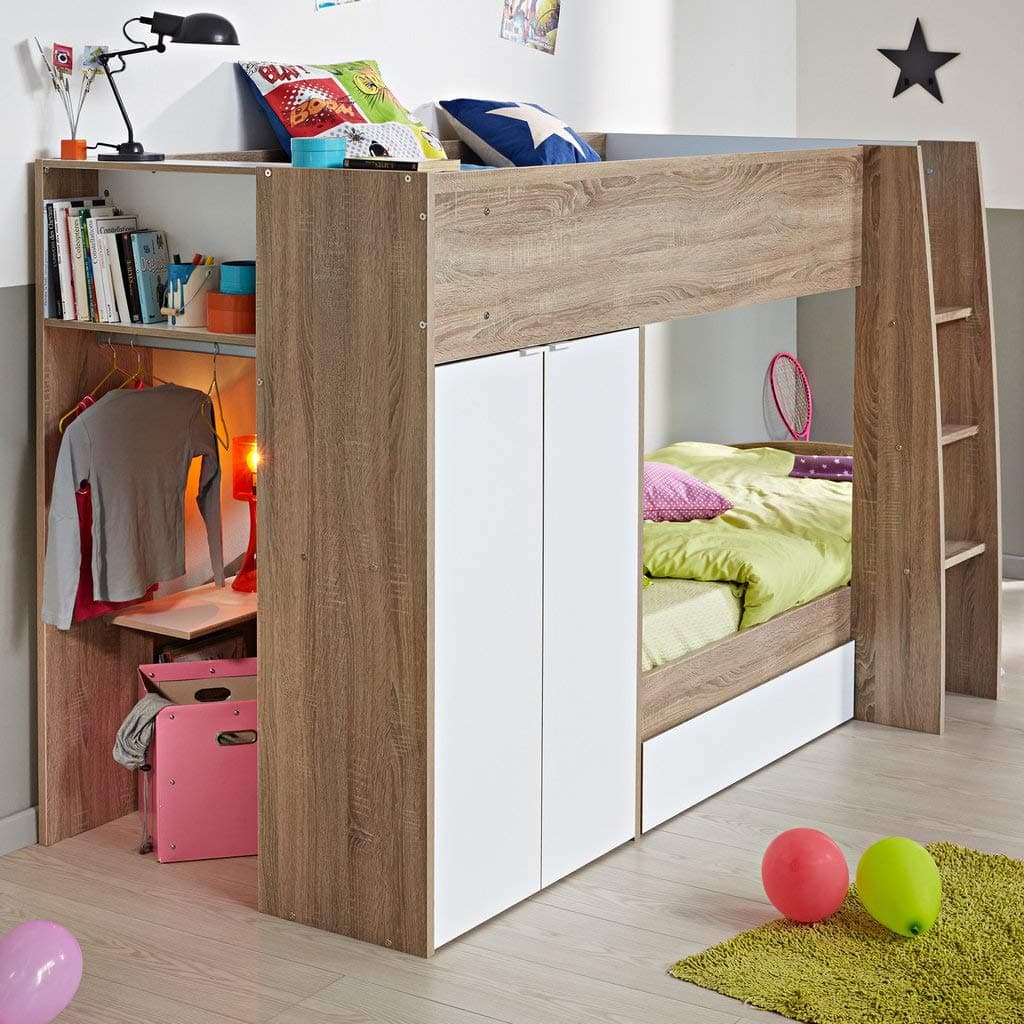 Parisot of France Stim Bunk Bed with Wardrobe