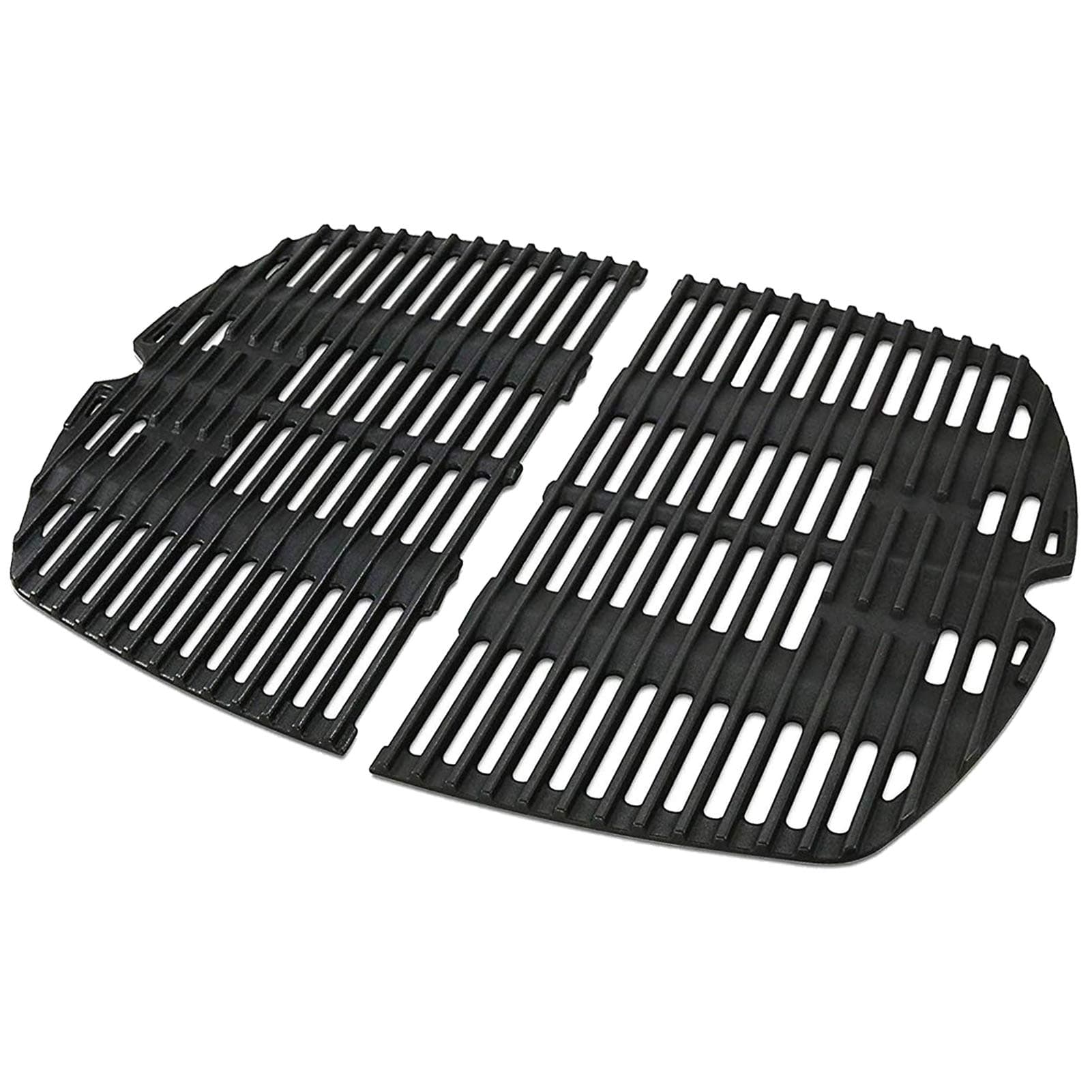7646 7584 Replacement Cooking Grates for Weber Q300 Q320 Q3000 Q3200 Series Gas Grills, Matte Cast Iron Cooking Grate Replacement Parts for Weber 7646 7584