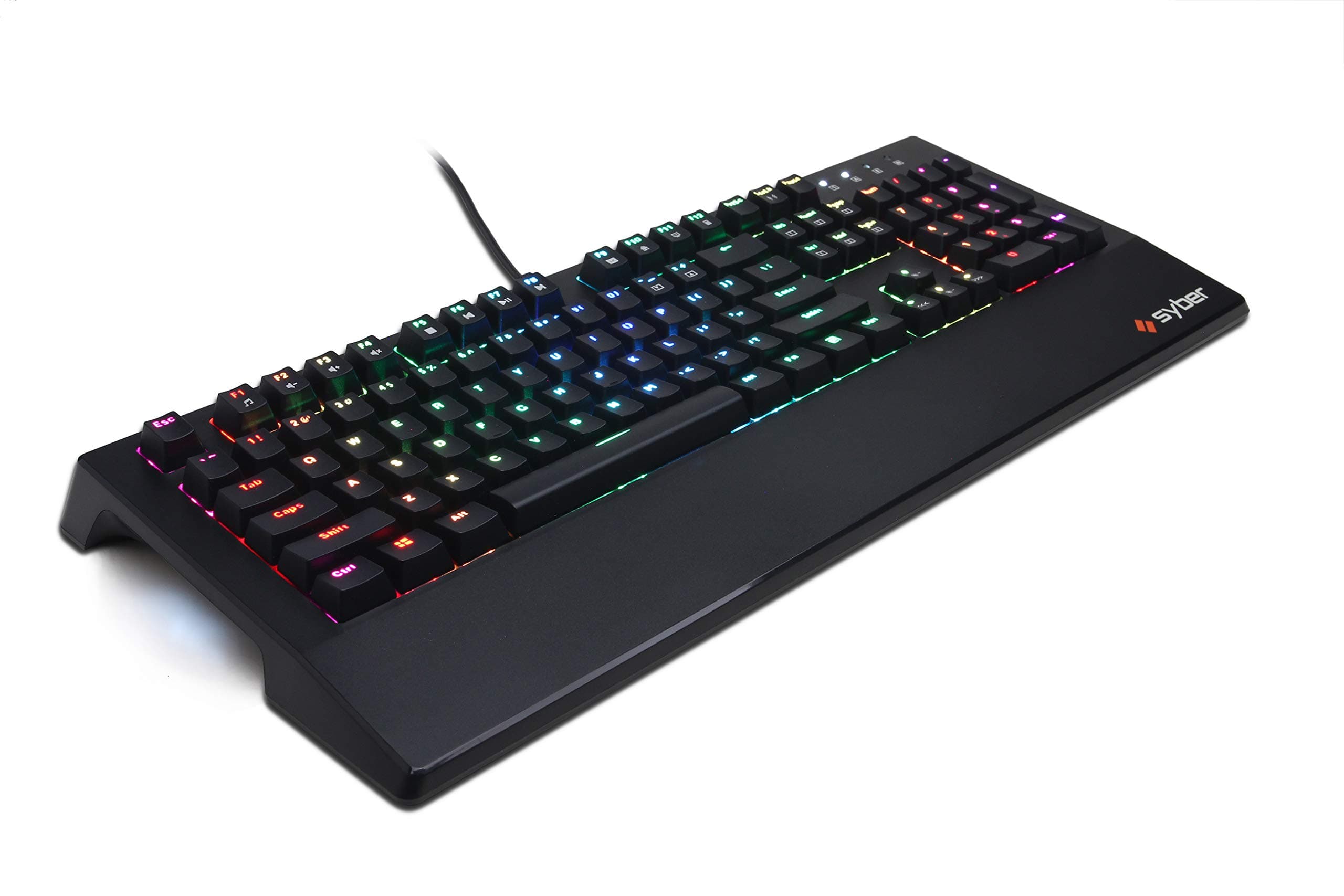 CyberpowerPC Syber K1 SKMBR206 RGB Mechanical Gaming Keyboard with Kontact Brown (Tactlile) Mechanical Switches