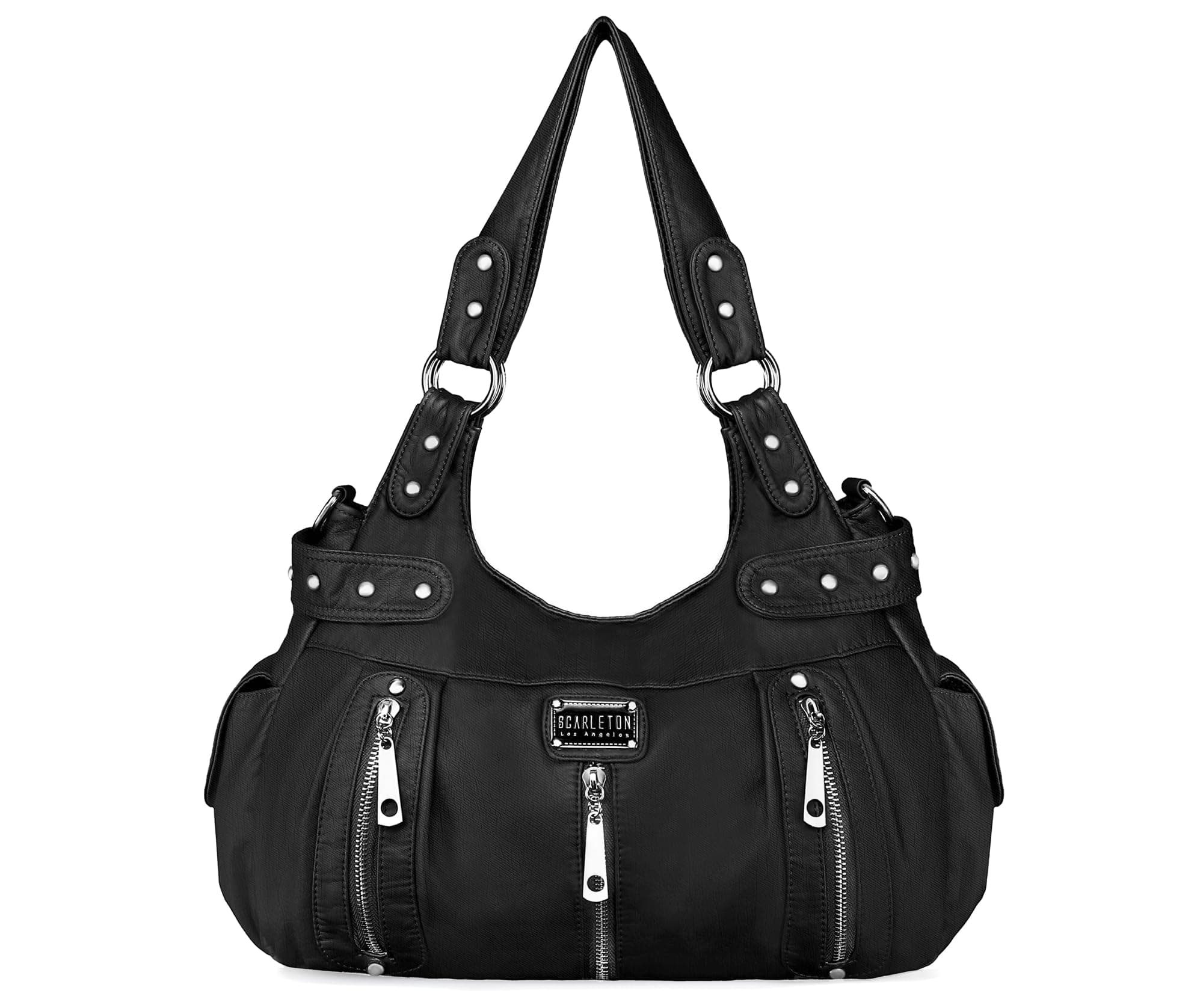 Scarleton Purses for Women Large Hobo Bags Washed Vegan Leather Shoulder Bag Satchel Tote Top Handle Handbags, H1292