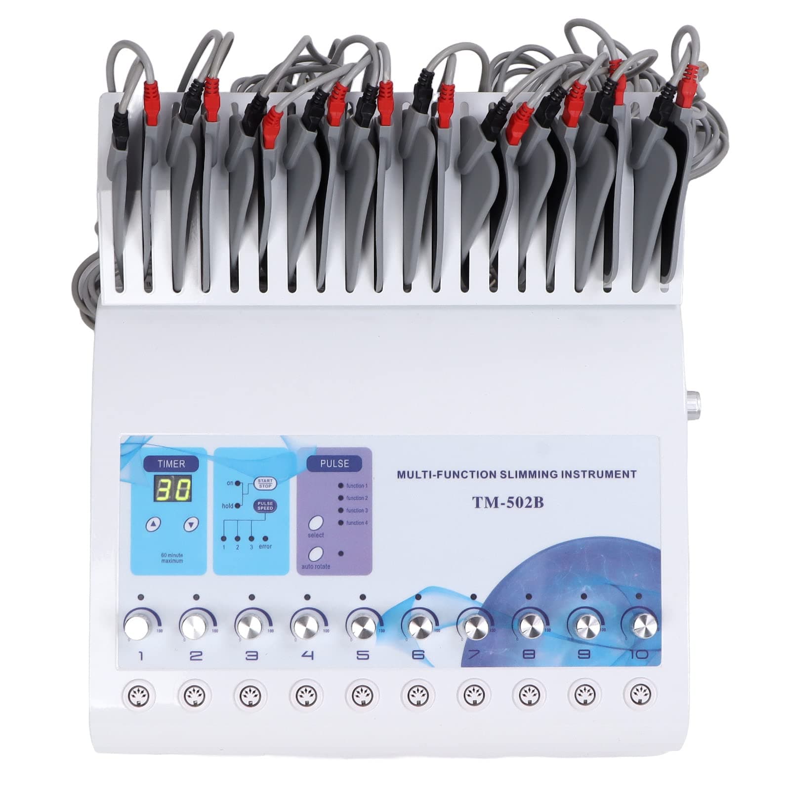 Muscle Stimulation Machine, EMS Body Slimming Machine Tighten Sagging Skin Pulse Speed Eliminate Fatigue Pain Relive for Body Care (UK Plug)