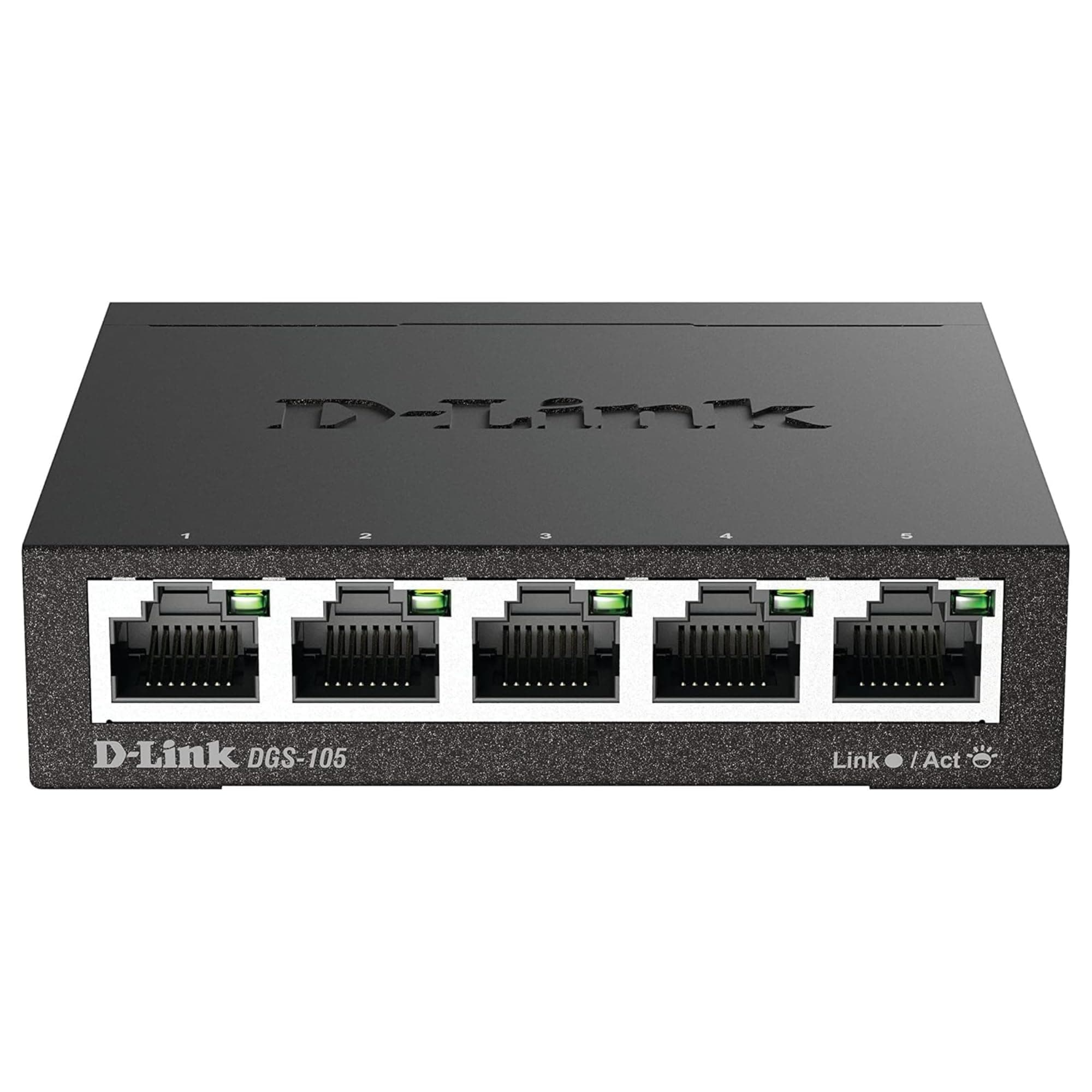 5 Port Gigabit Unmanaged Metal Desktop Switch, Plug and Play (DGS-105)