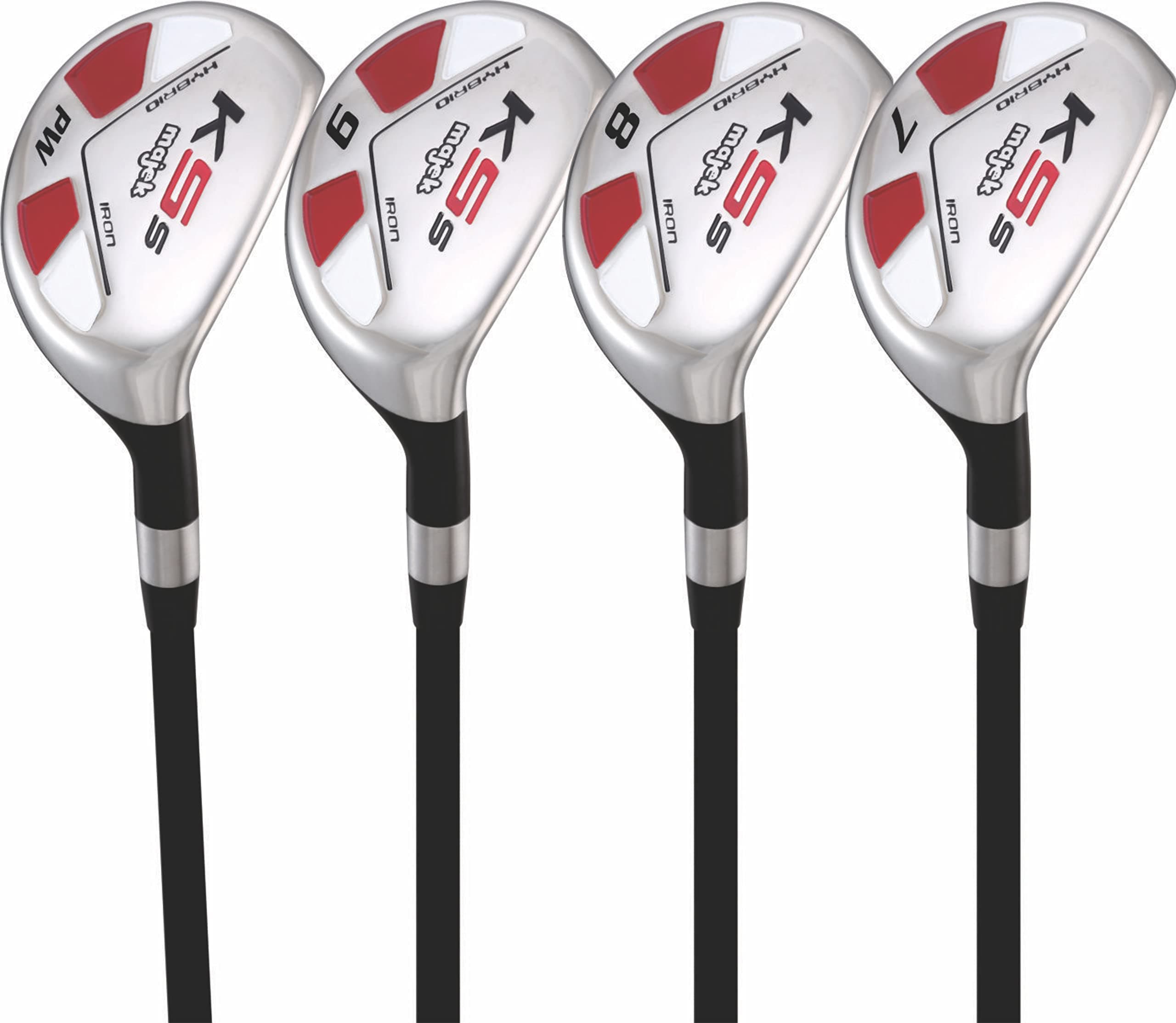 Senior Men’s Majek Golf All Hybrid Partial Set, which Includes: #7, 8, 9, PW Senior Flex Right Handed New Utility “A” Flex Club