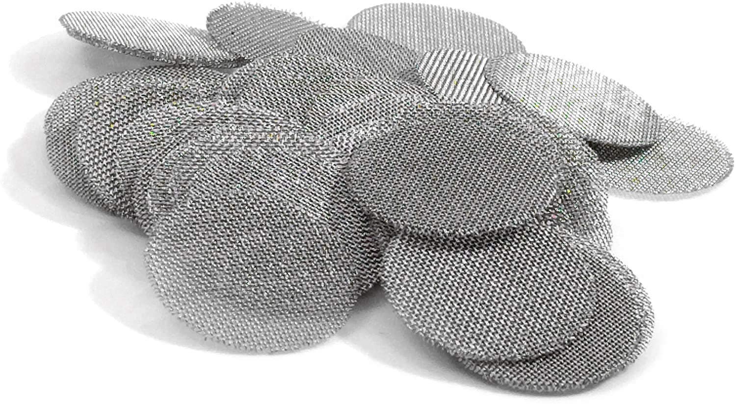 16 mm (5/8") Made in The USA 304 Stainless Steel Premium Pipe Filters by Up in Smoke Pipe Screens (50 Pack)