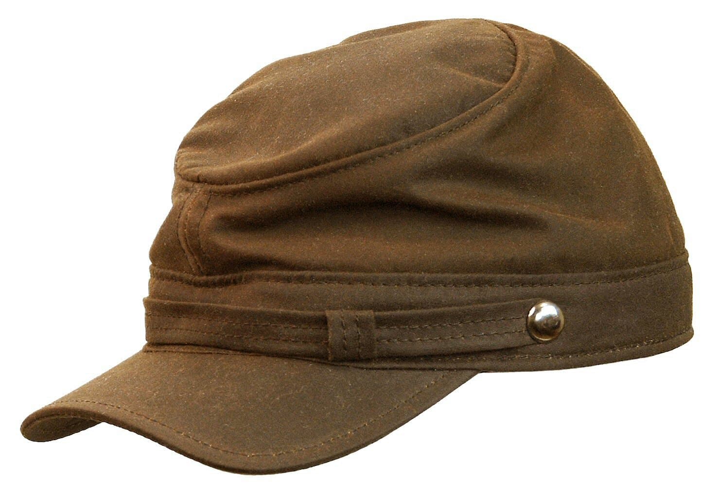 Rooster Waxed Cotton Civil War Hat Kepi Military Soldier Battle Cap Cadet