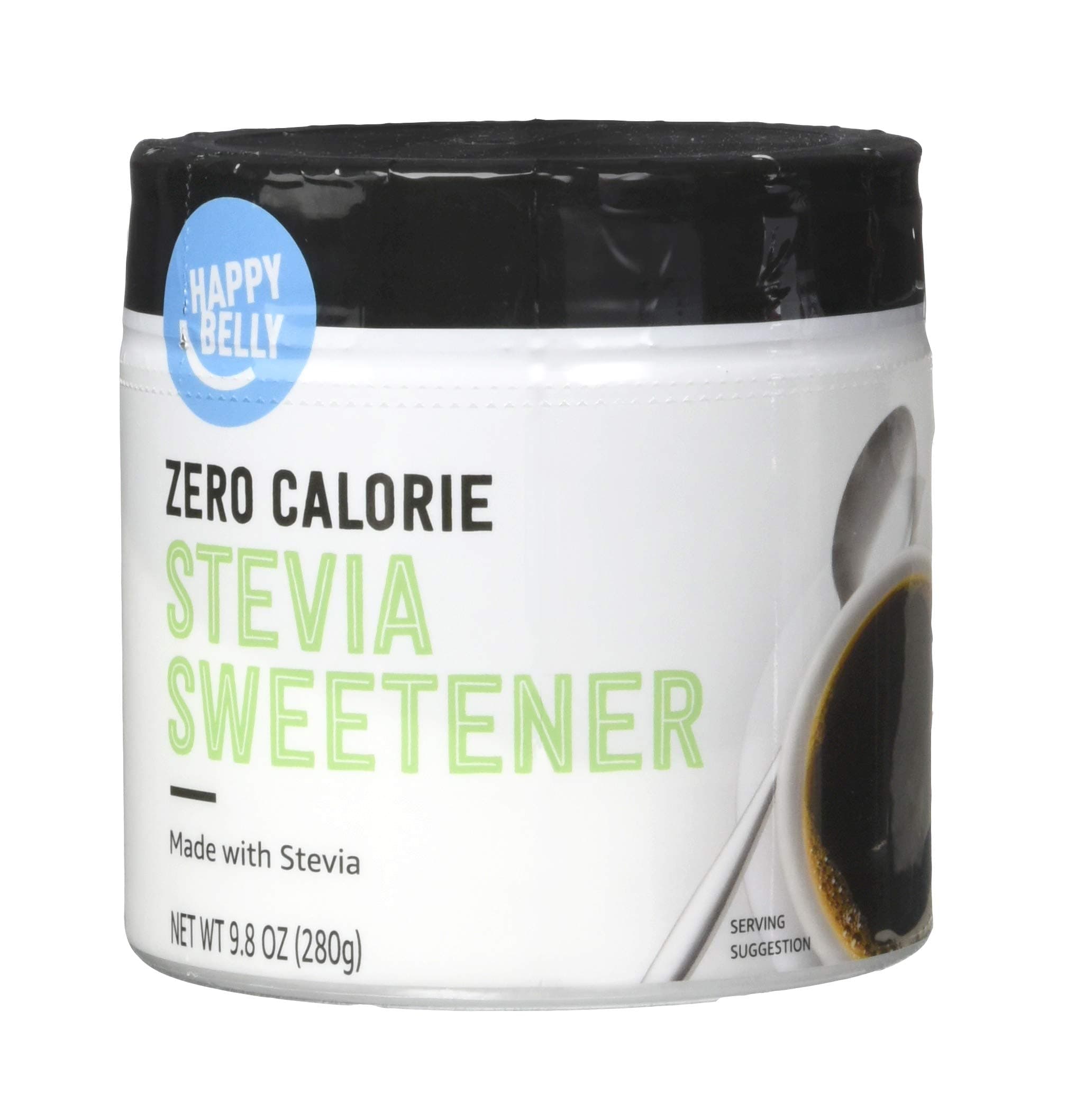 Amazon Brand - Happy Belly Zero Calorie Stevia Sweetener, 9.8 ounce (Pack of 1)