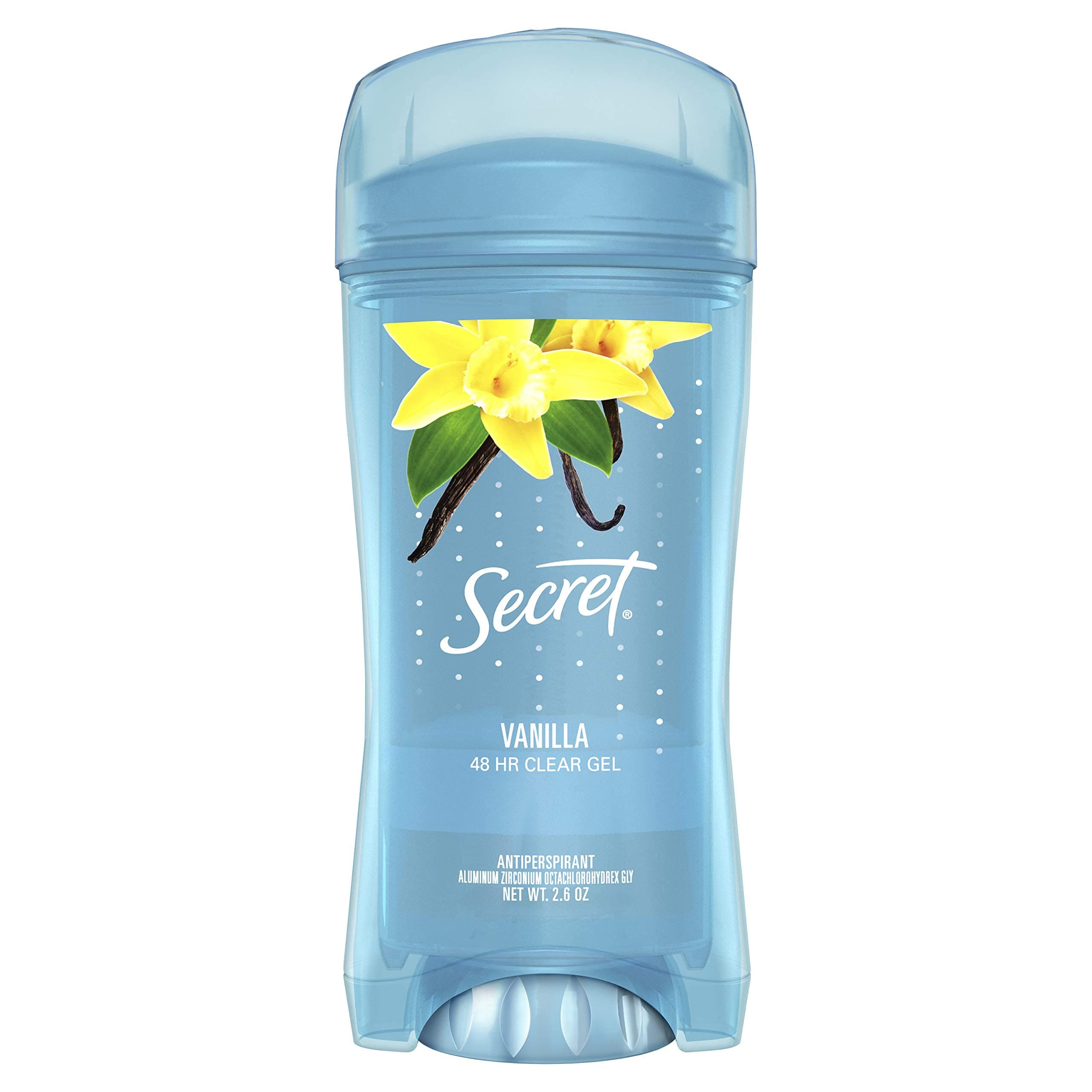 Secret Clear Gel Antiperspirant and Deodorant, Va Va Vanilla, 2.6 oz (Pack of 2)