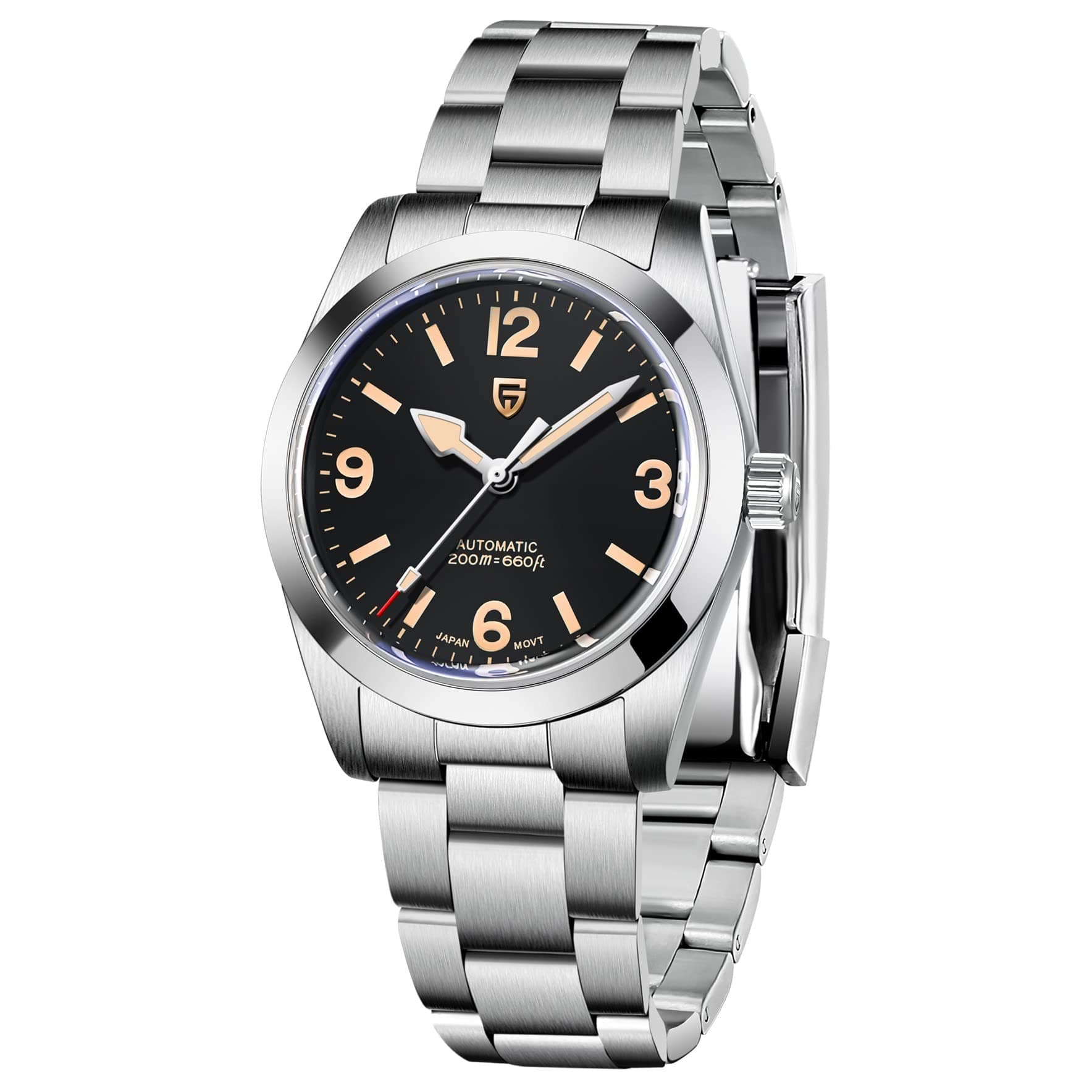 Pagani Design Watches for Men Mechanical Automatic Wrist Watch Waterproof NH35 Movement Sapphire Crystal Luminous Stainless Steel Watch