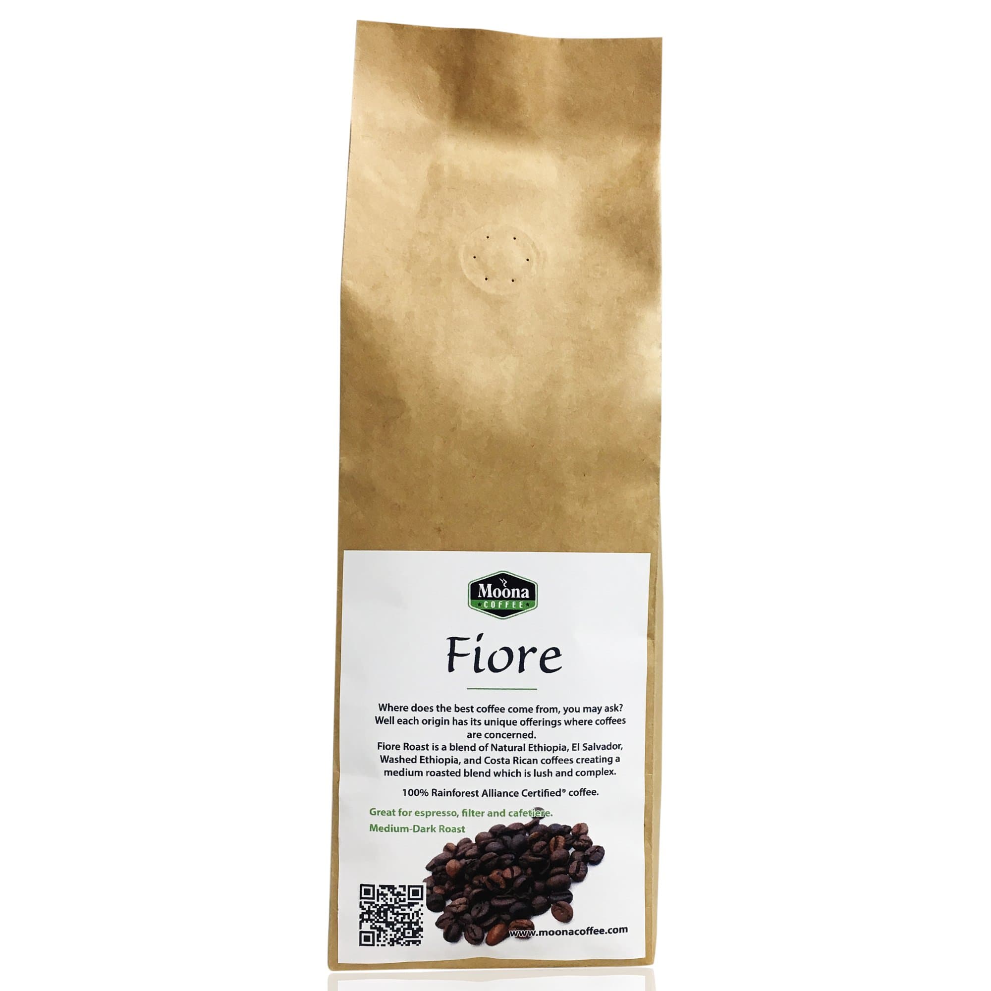 Hand Roasted to Order 200g Fiore- Medium-Dark Roast. Passion and Taste to stir Your Senses. (Cafetiere Grind)