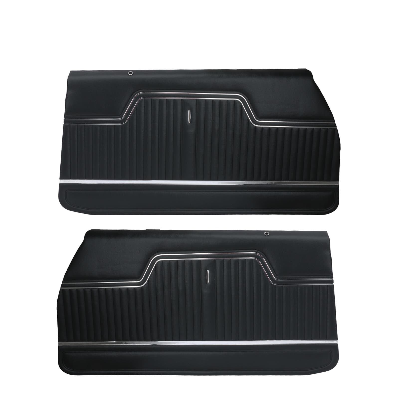 PUI PD240 1970-1972 Chevelle Standard Front Door Panels, Black