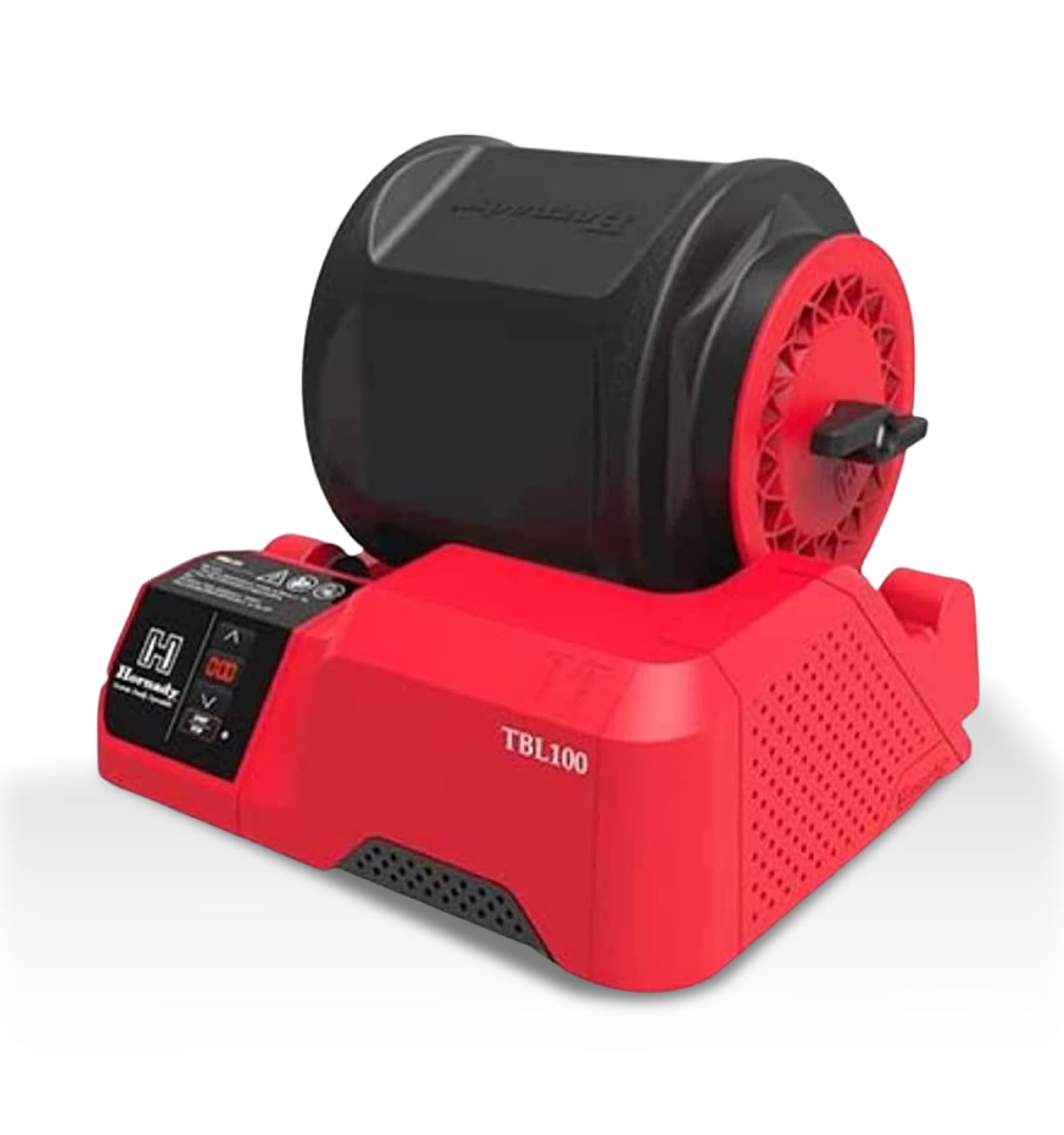 Hornady Rotary Case Tumbler - This wet tumbler cleans and polishes brass cartridges quickly and efficiently - Holds 5 lbs case with steel tumbling media and 6 liter drum - Item 050220