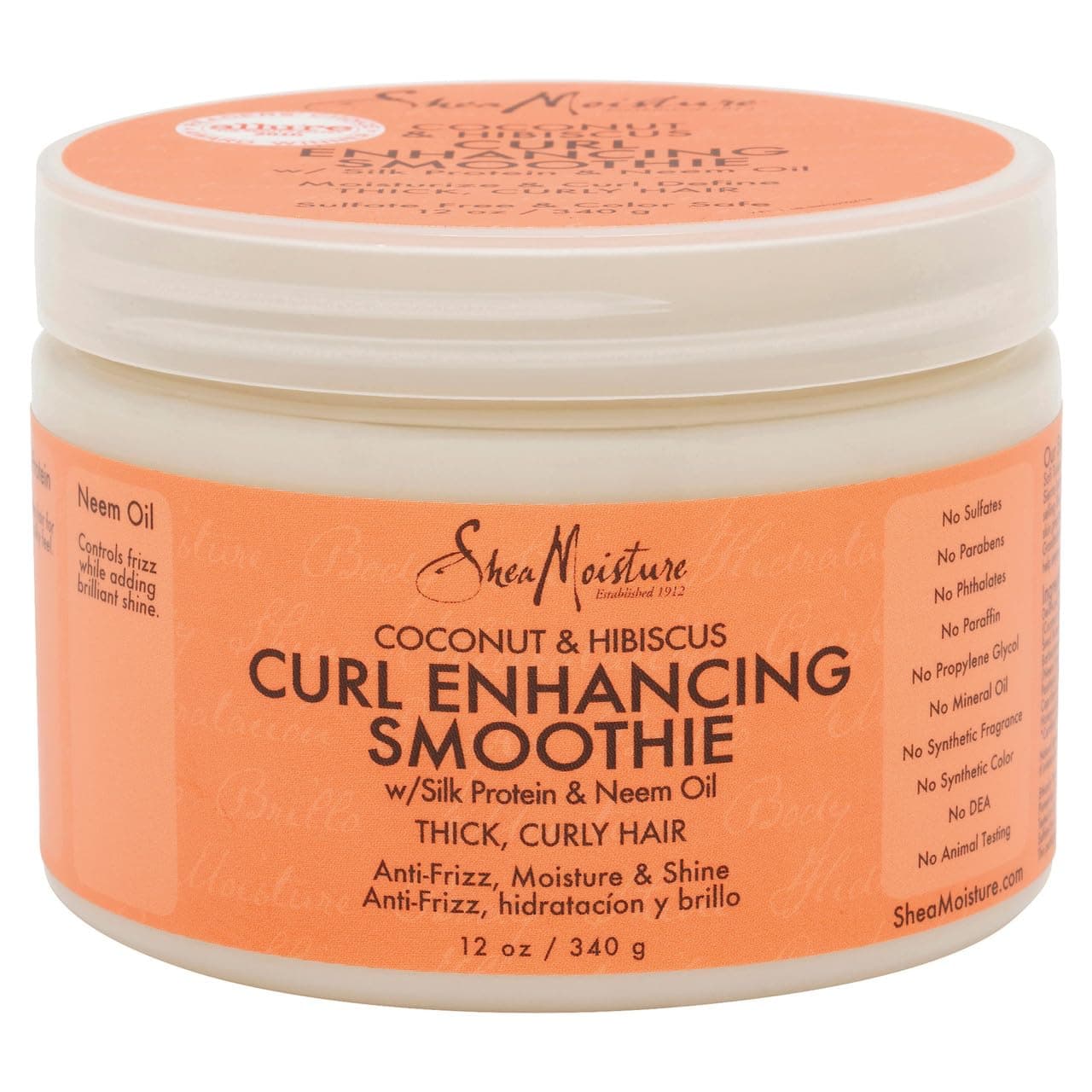 Shea Moisture Coconut Hibiscus Curl Enhancing Smoothie, multi, 12 Ounce (290223 )