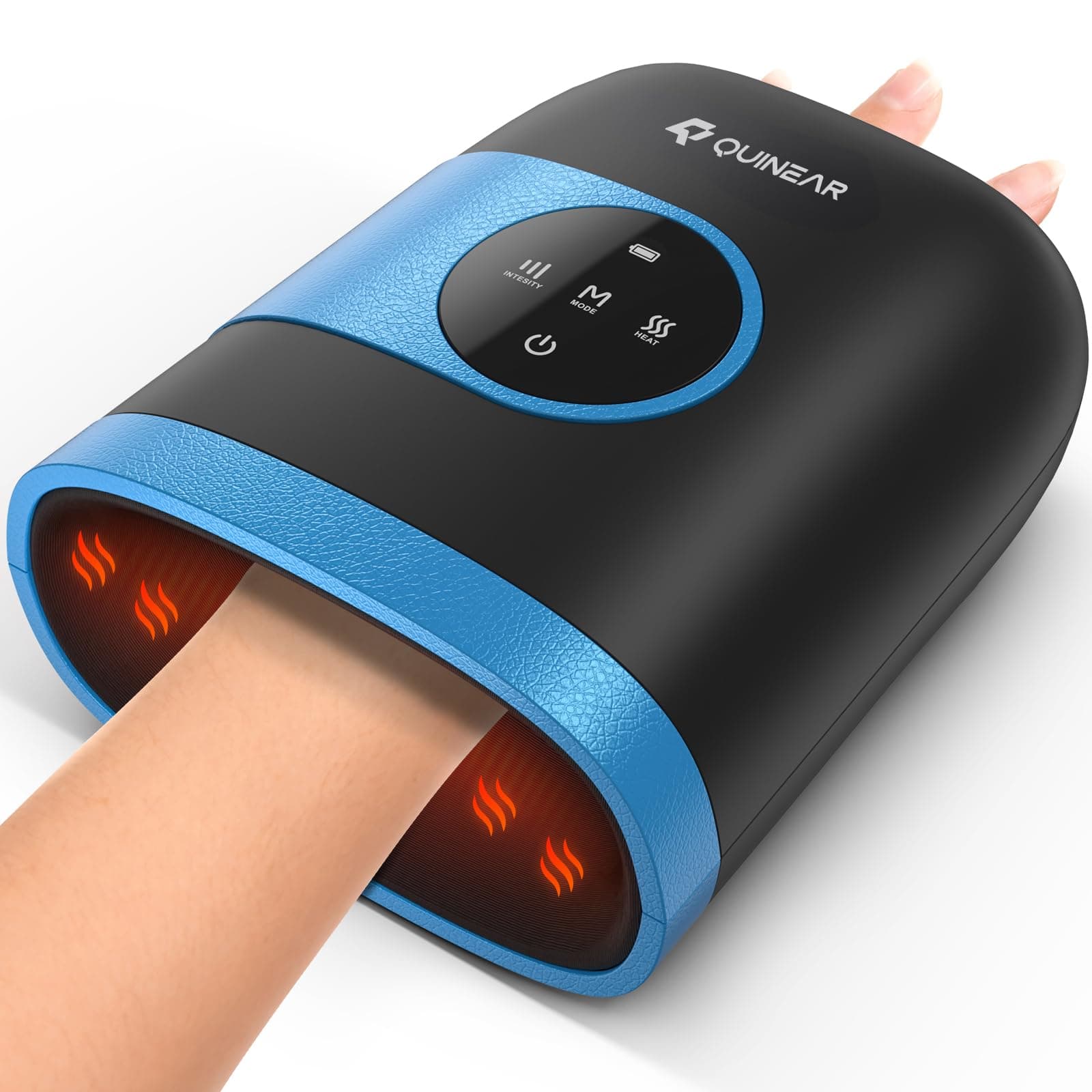 QUINEAR Hand Massager, Cordless Hand Massager with Heat and Compression for Arthritis, Carpal Tunnel and Stiff Joints - Gifts for Women Men