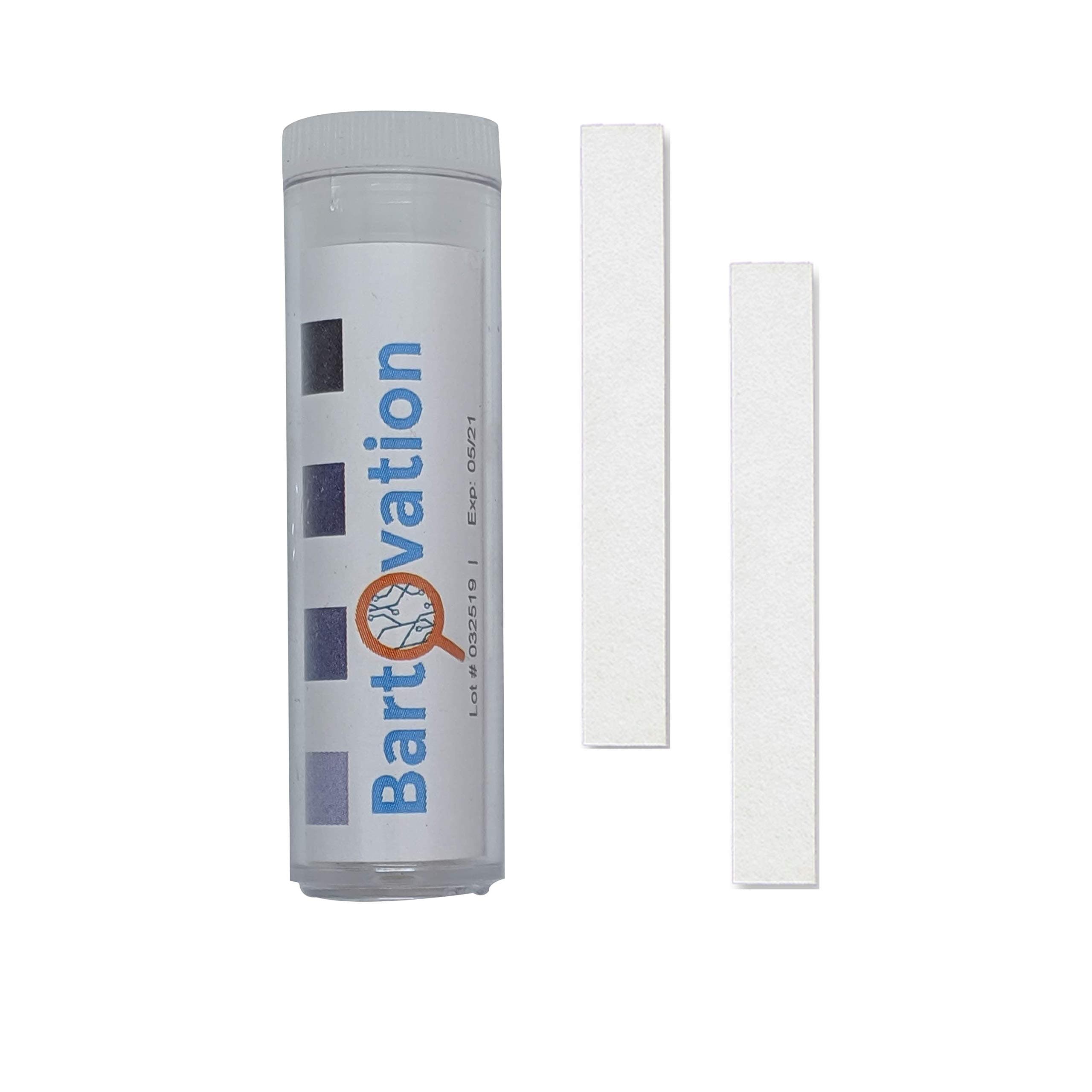 Bartovation Restaurant Sanitizer Chlorine Test Paper, 10-200 ppm [Vial of 100 Paper Strips]