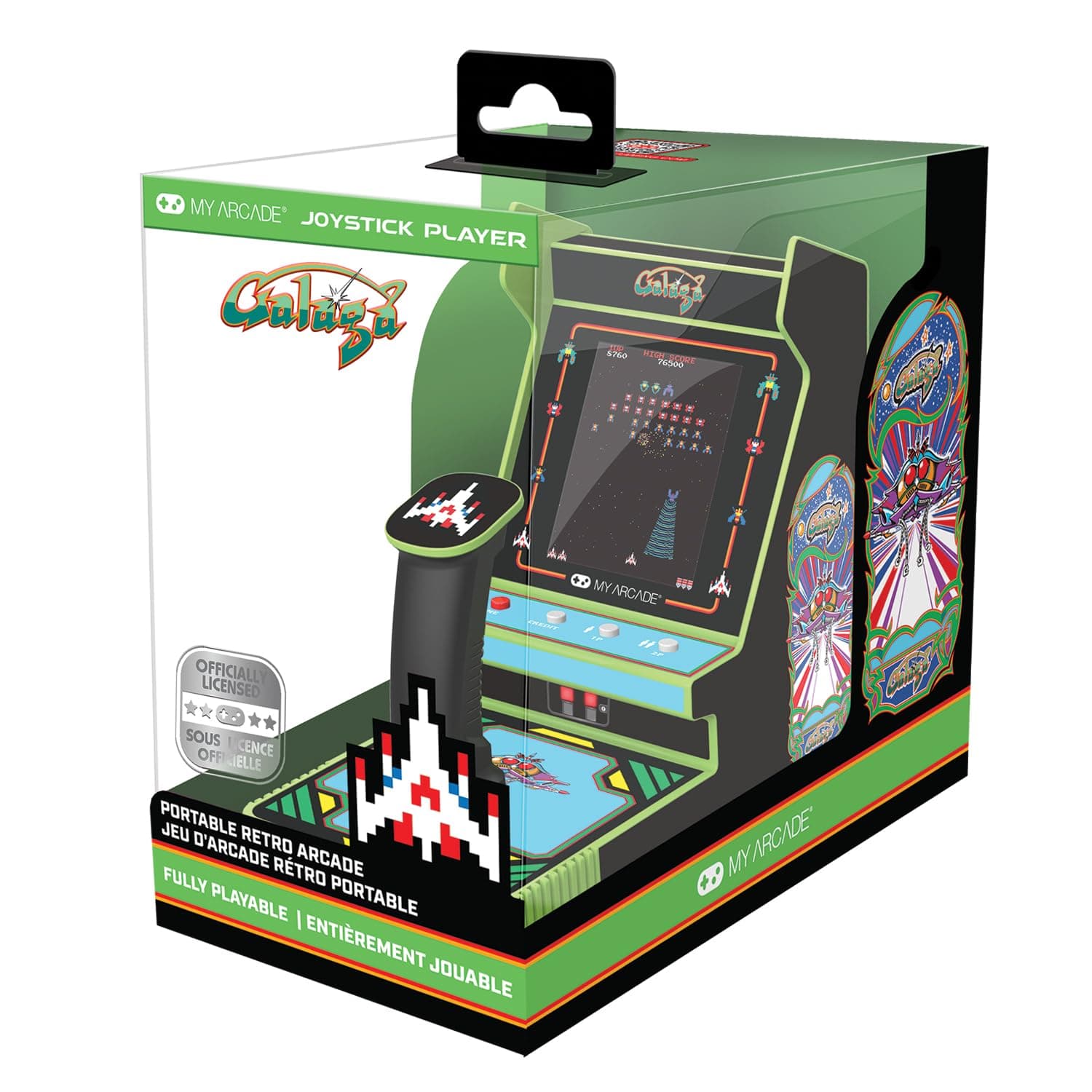 My Arcade - Galaga + Galaxian Joystick Player Mini Retro Arcade Bolard