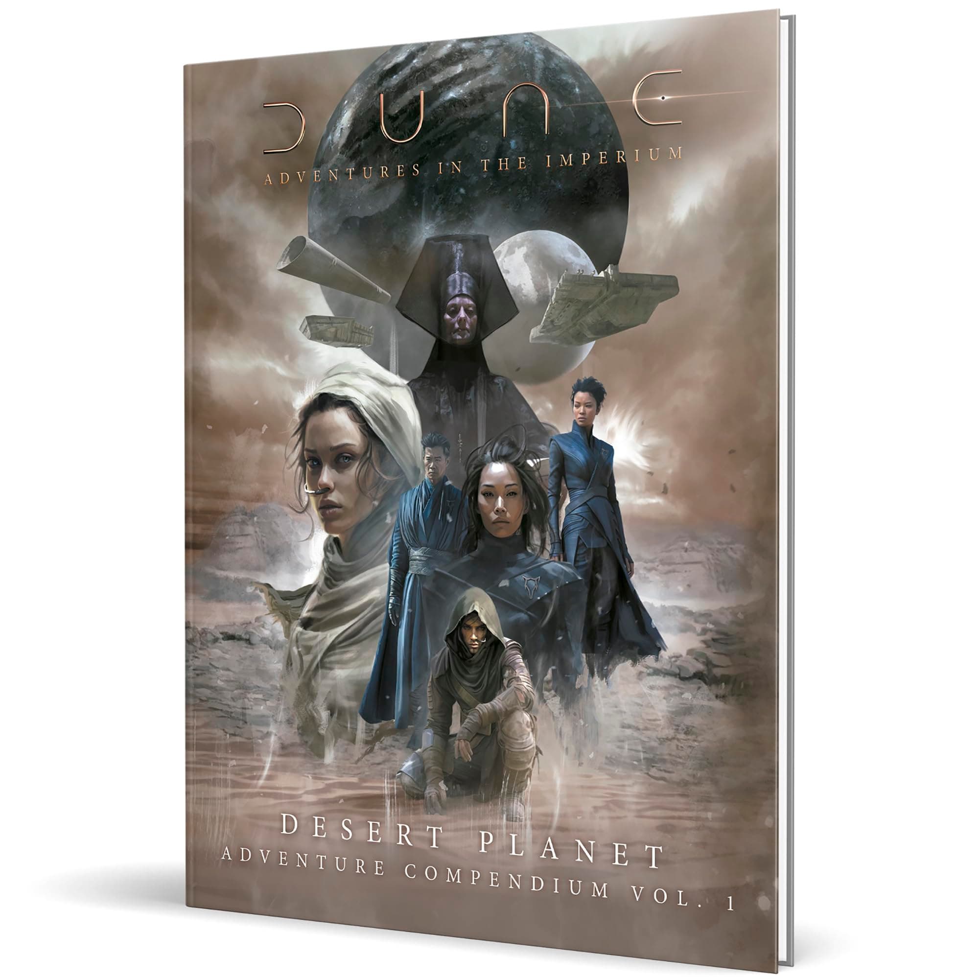Entertainment: Dune: Desert Planet - Adventure Compendium Vol 1 - Hardcover RPG Book, Color, Tabletop Roleplaying Game, Officially Licensed