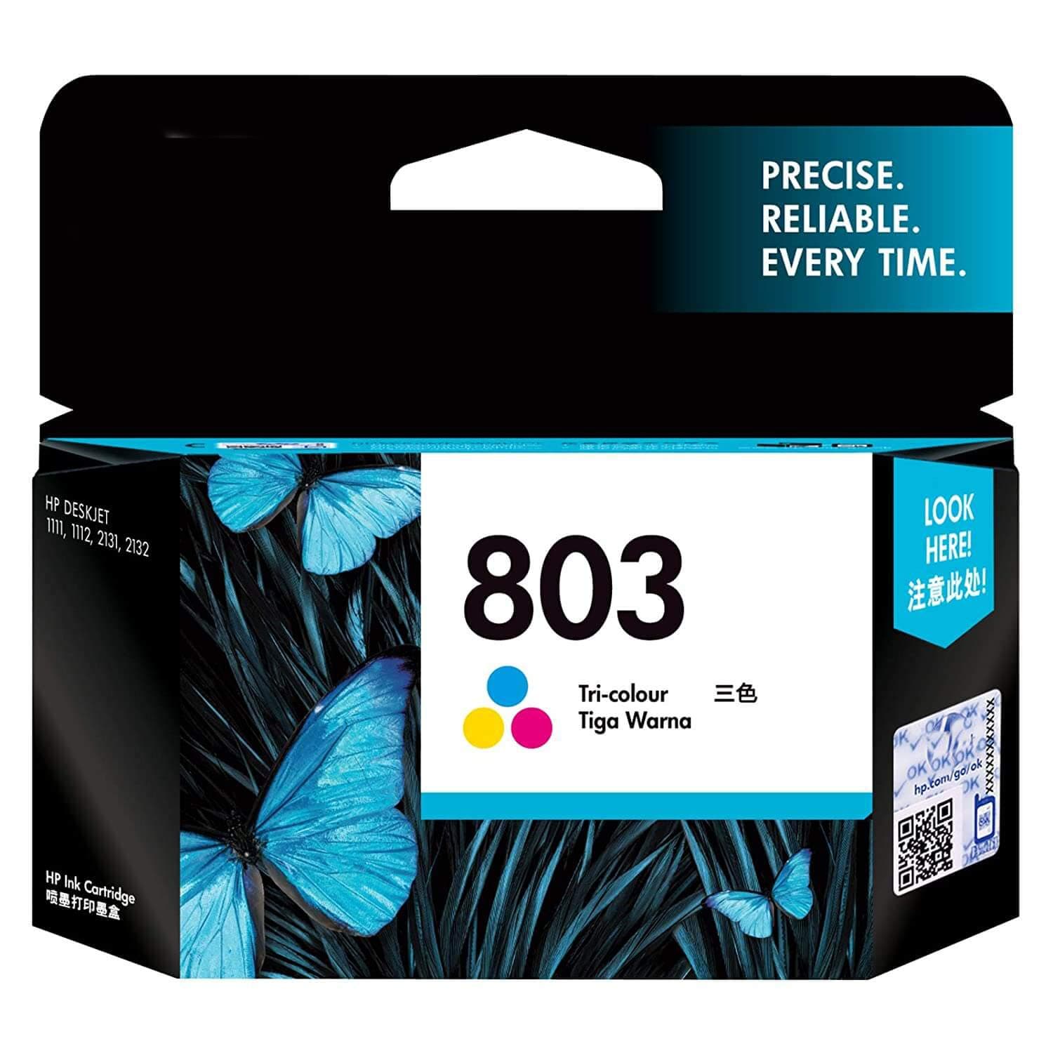 Original HP Ink Cartridge for HP 803 Tri-Color | F6V20AA