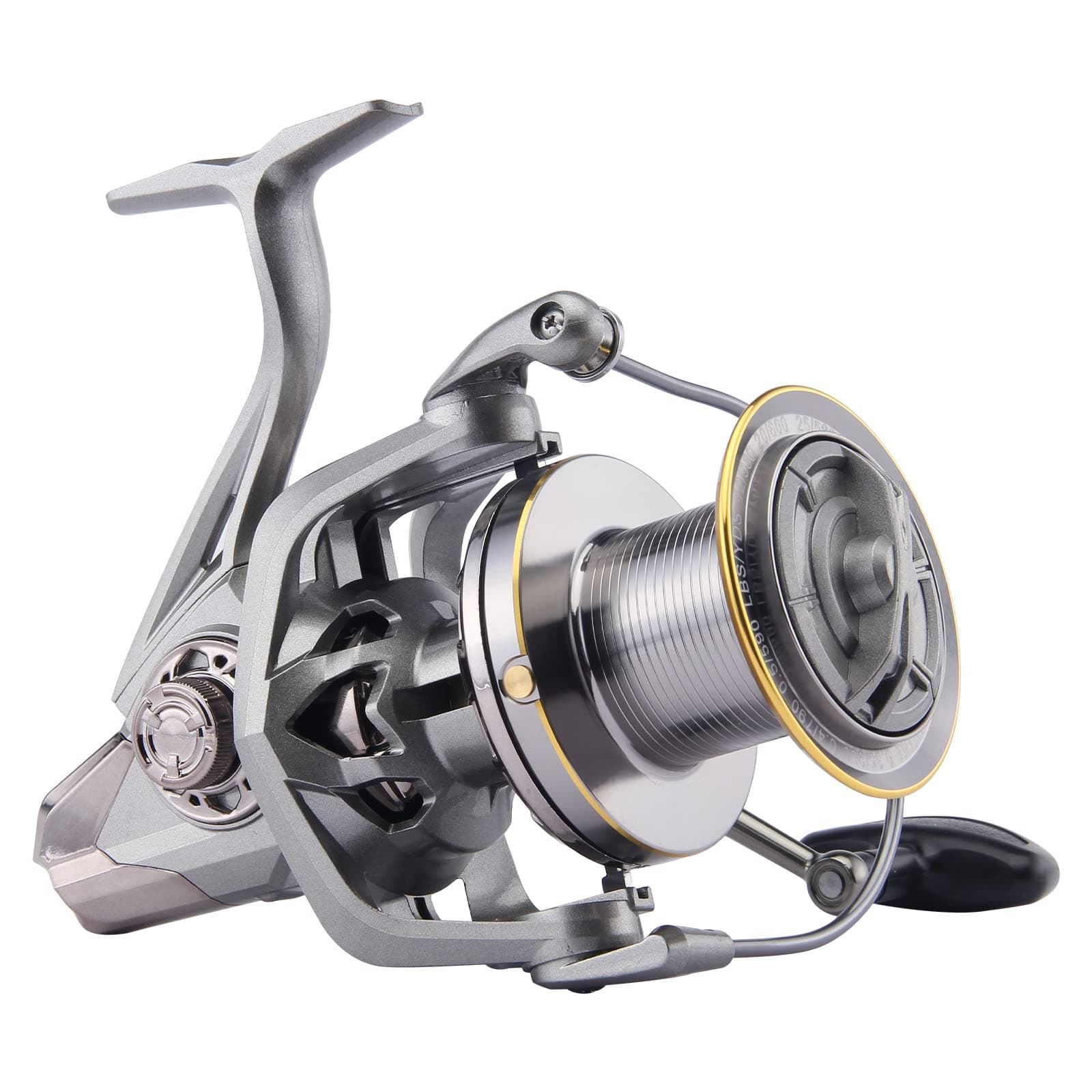 HAUT TON Spinning Reel NGK 8000/9000/10000/12000/14000 Series Advanced Version,17+1BB Graphite Frame Surf Fishing Reels,4.8:1 Gear Ratio 55LBs Max Drag Medium/Heavy long casting saltwater monster