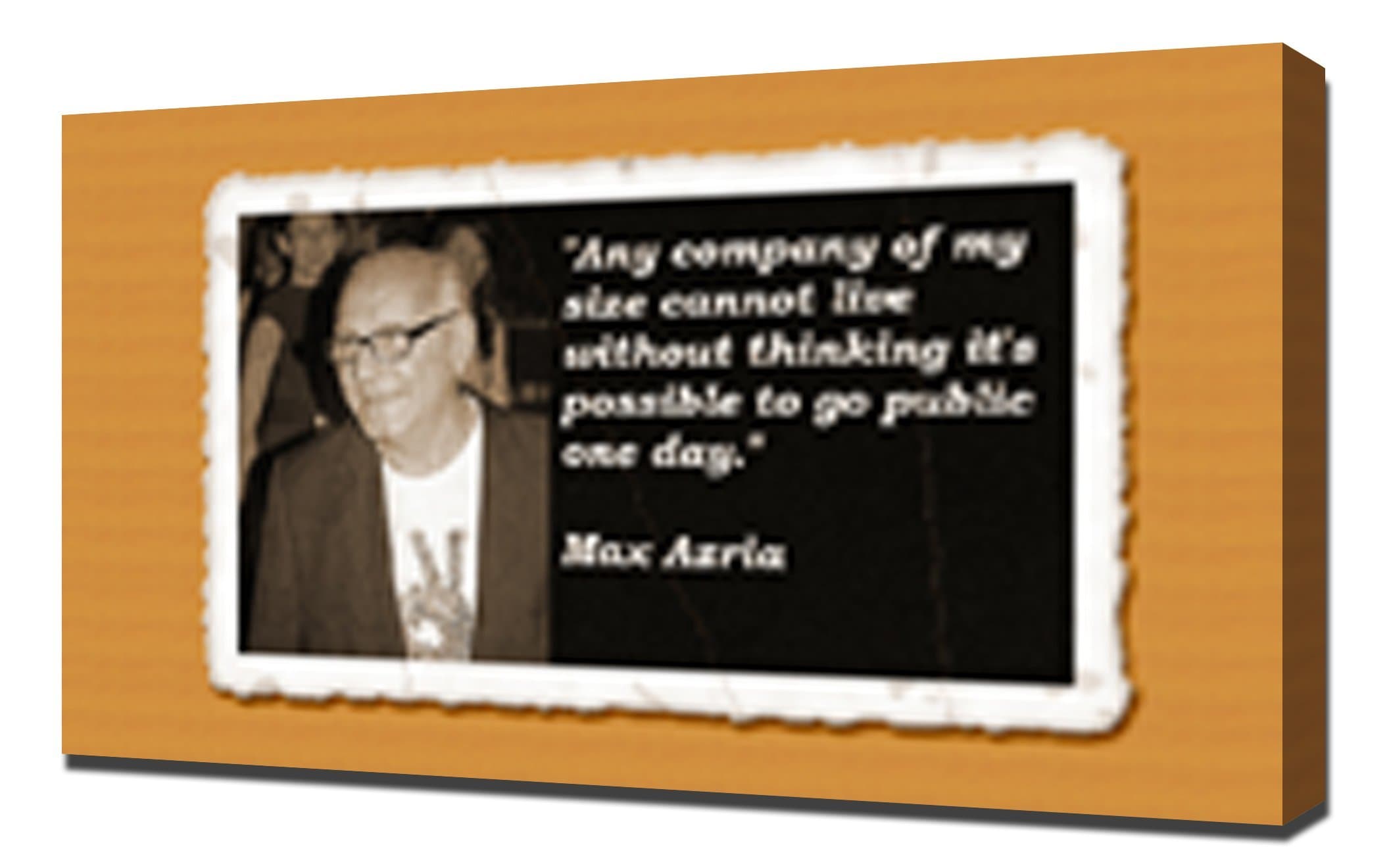 Max Azria Quotes 1 Art Print, Canvas, 60 x 90 x 5 cm