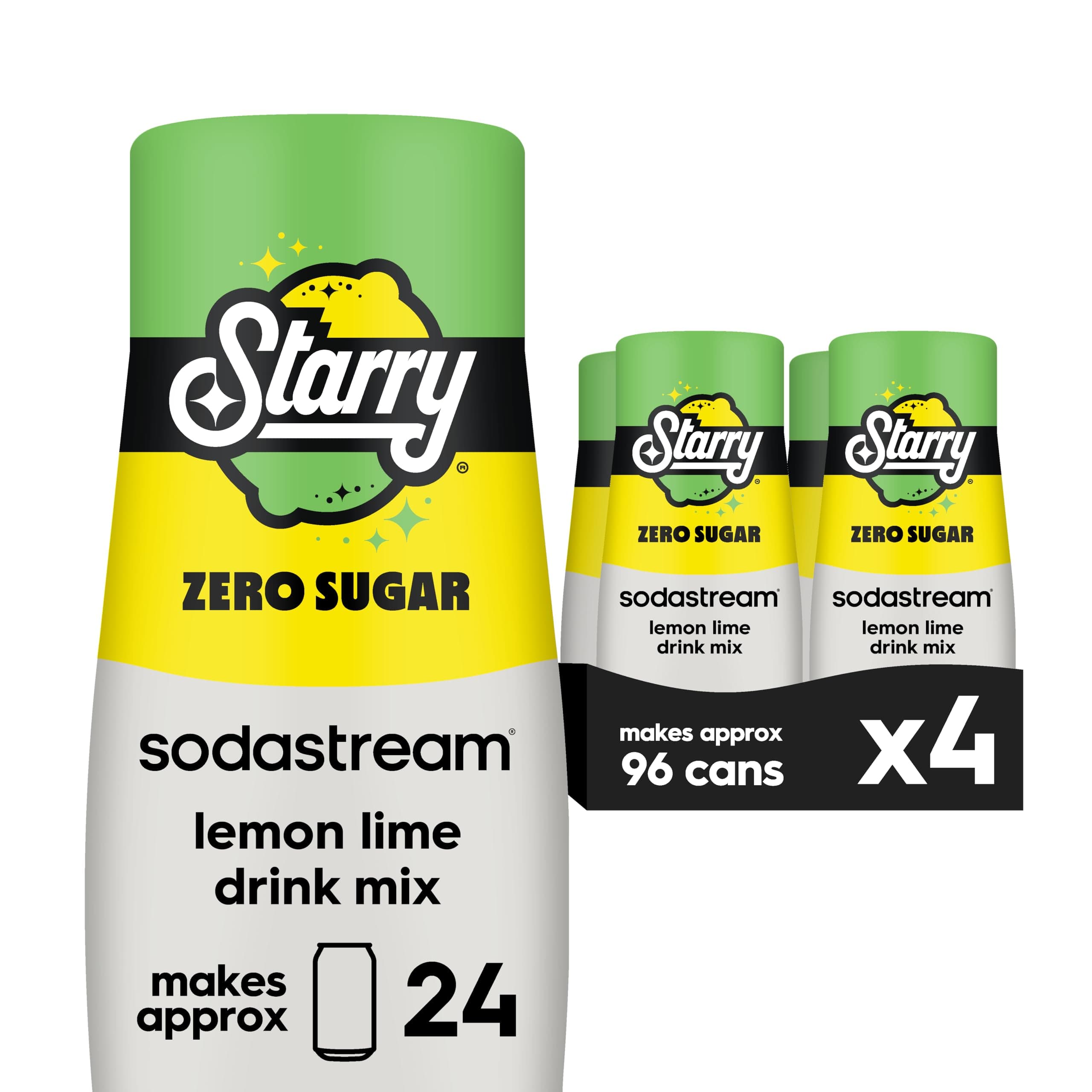 SodaStream® Starry® Zero Sugar Beverage Mix (440ml, Pack of 4) Packaging may vary