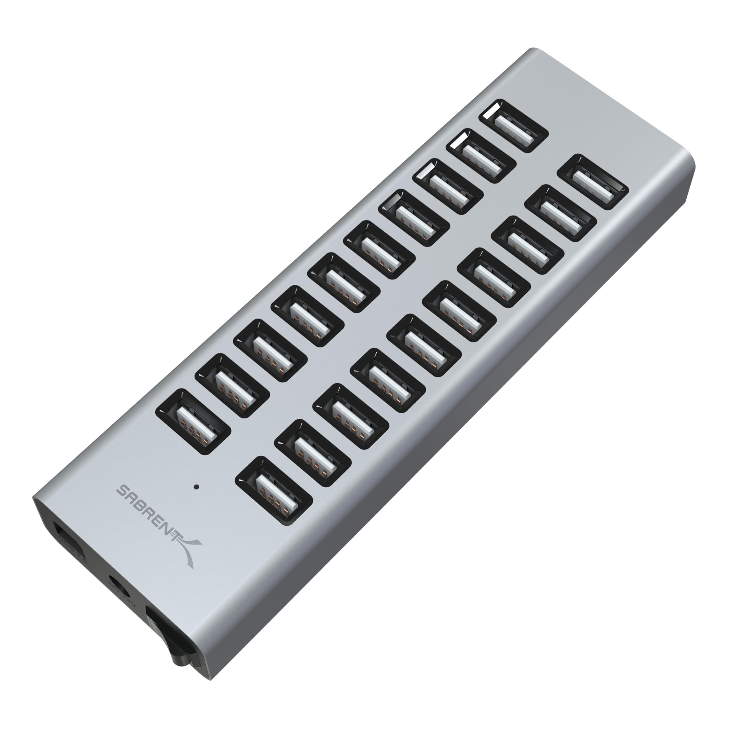 90W 20 Port USB 2.0 Fast Charger, 12V Power Supply Included (AX-P20C)