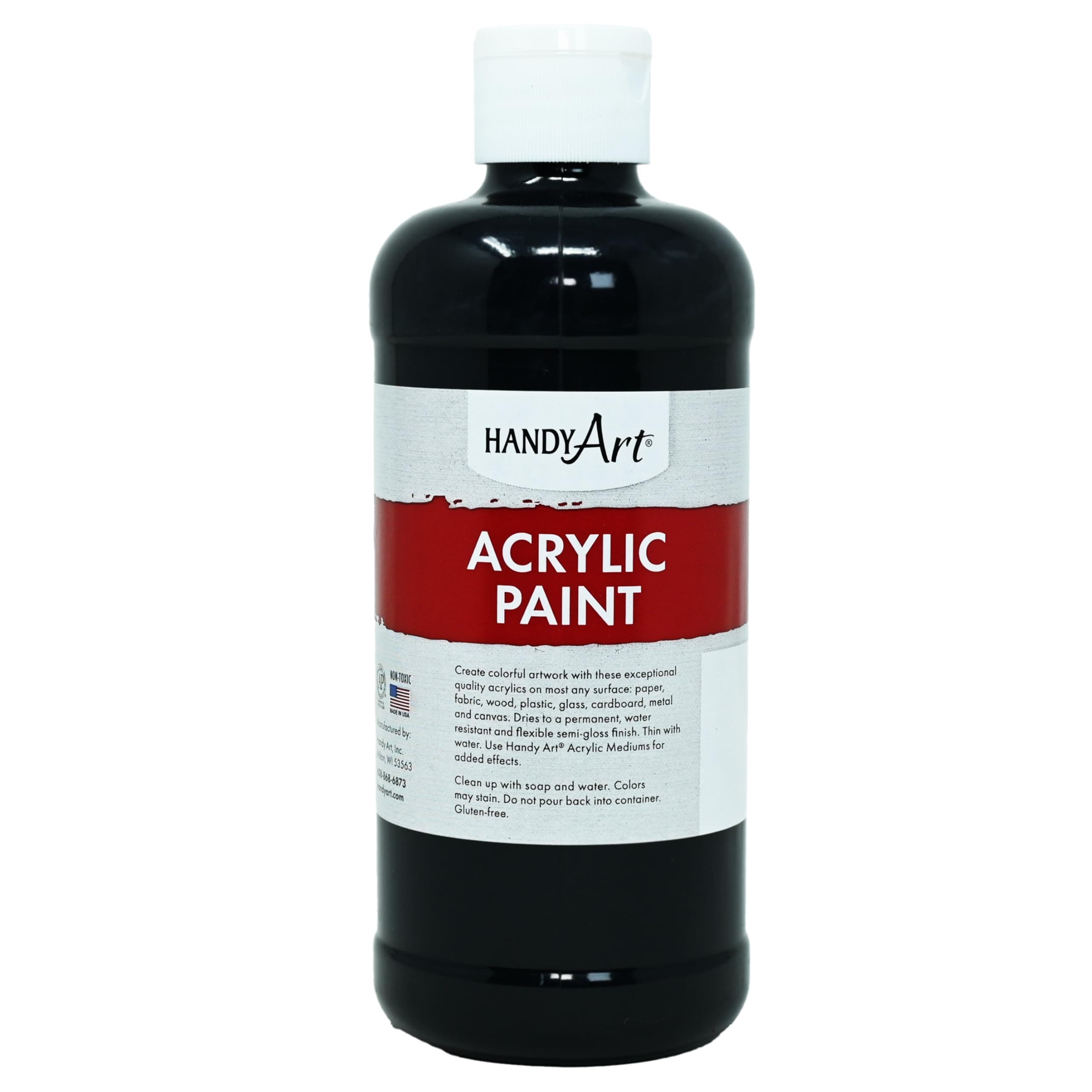 Handy Art Student Acrylic Paint 16 ounce, Mars Black