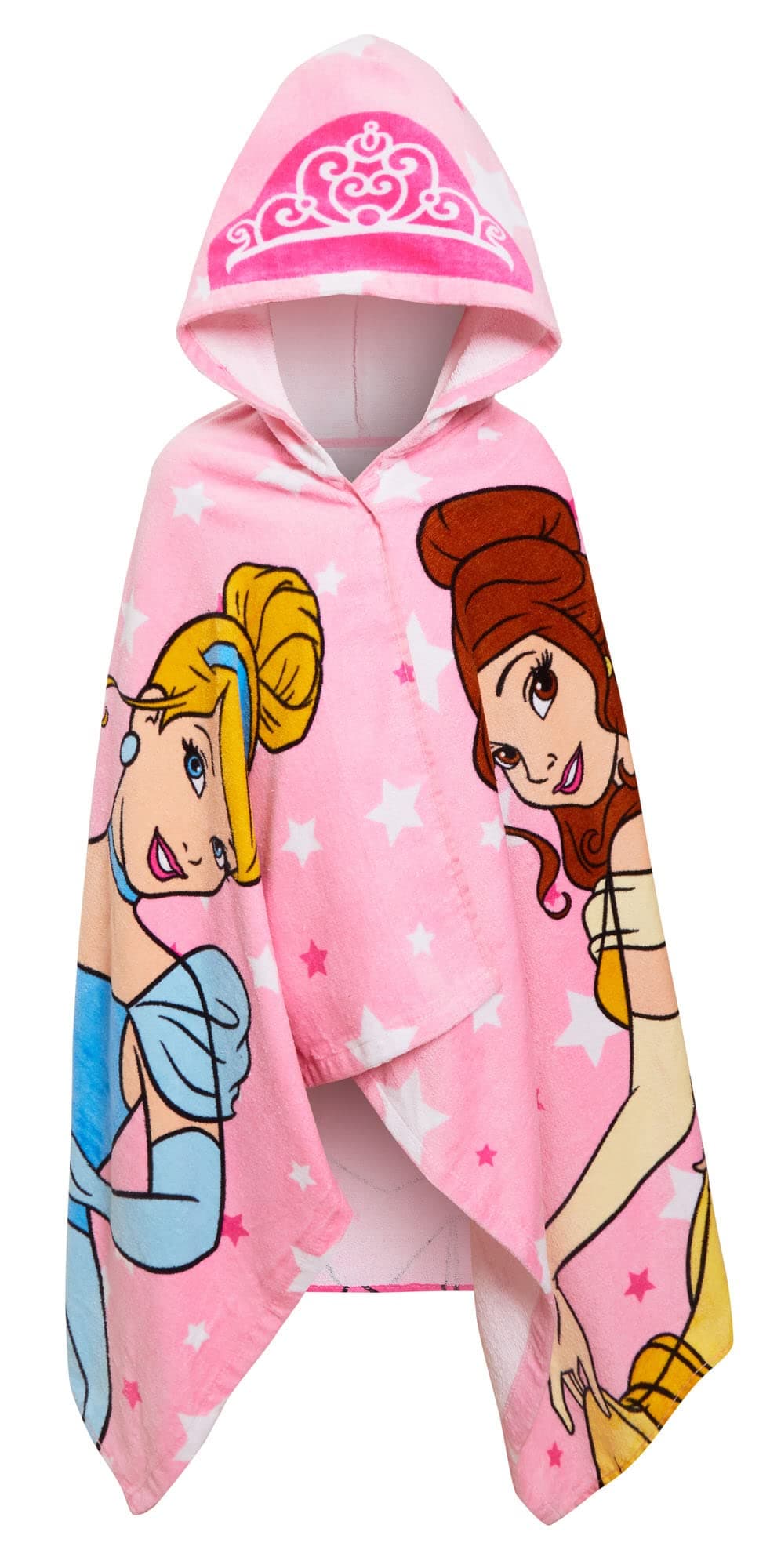 Kids Disney Princess Hooded Towel 100% Cotton Girls Poncho Large Childrens Bathtowel Beach Pool Warm Wrap Swimming Changing Cover Up
