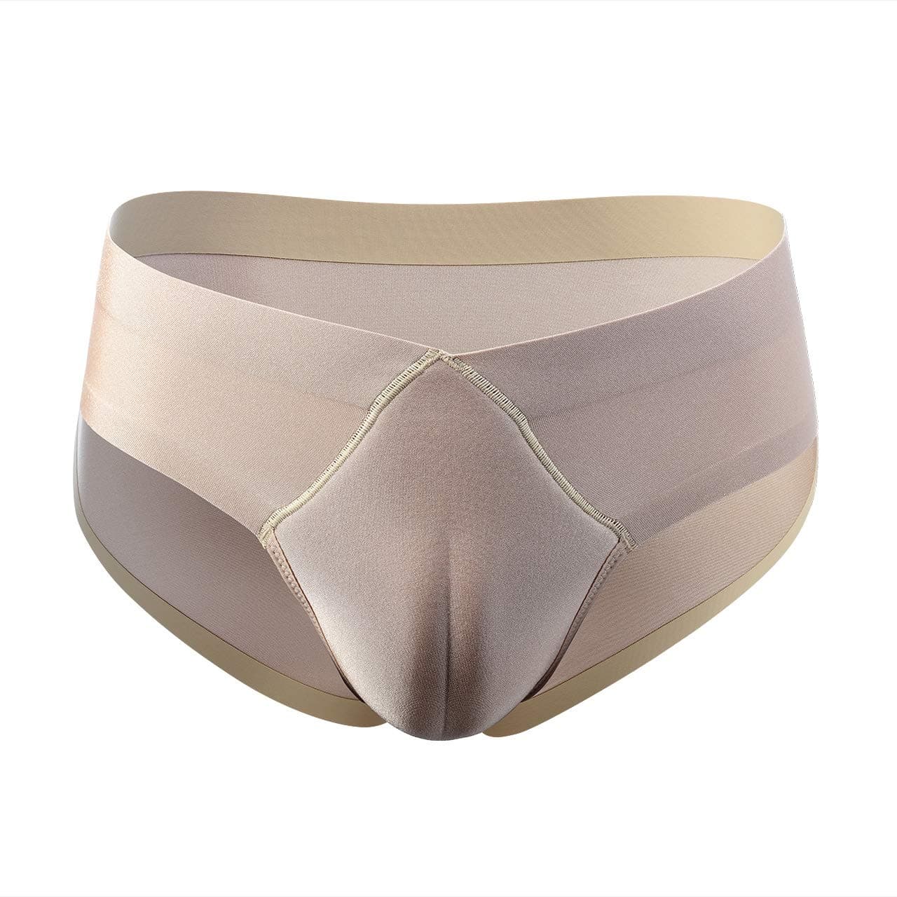 ZXJEN Hiding Gaff Panty for Crossdressing Men,Flesh,XL