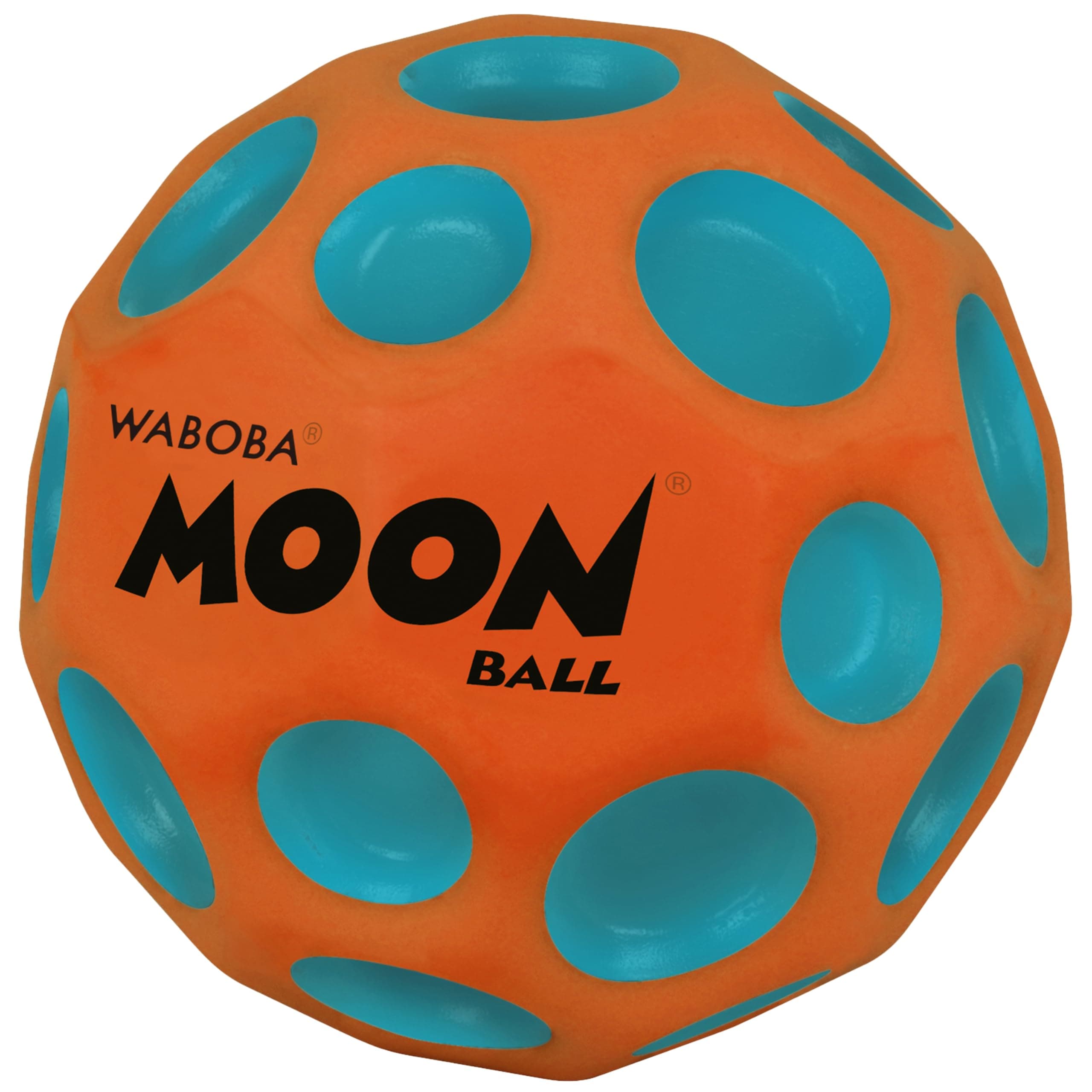Moon Ball Martian Moon Hyper Bouncy Ball - All Ages Extreme Bounce and Fun - Super High Bouncing Ball Perfect for Active Play and Outdoor Games - Orange