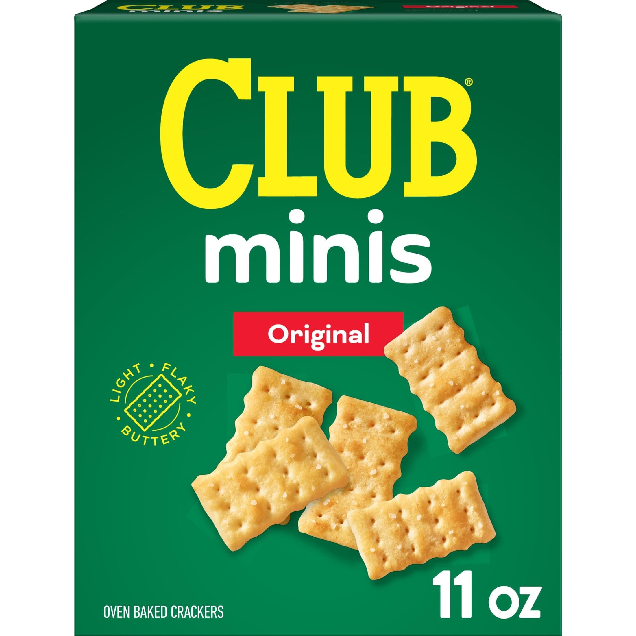 Club Minis Crackers, Lunch Snack, Original, 11oz Box