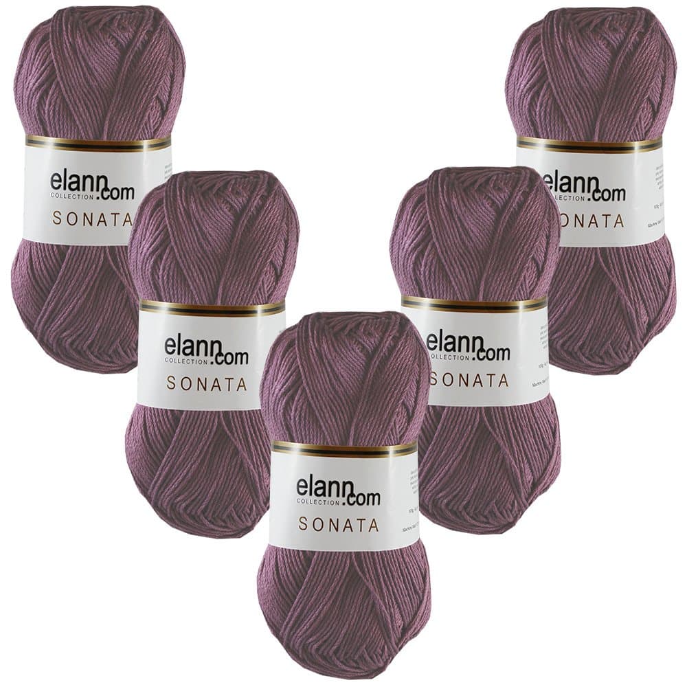 elann Sonata Yarn | 5 Ball Bag | 6960 Victorian Grape