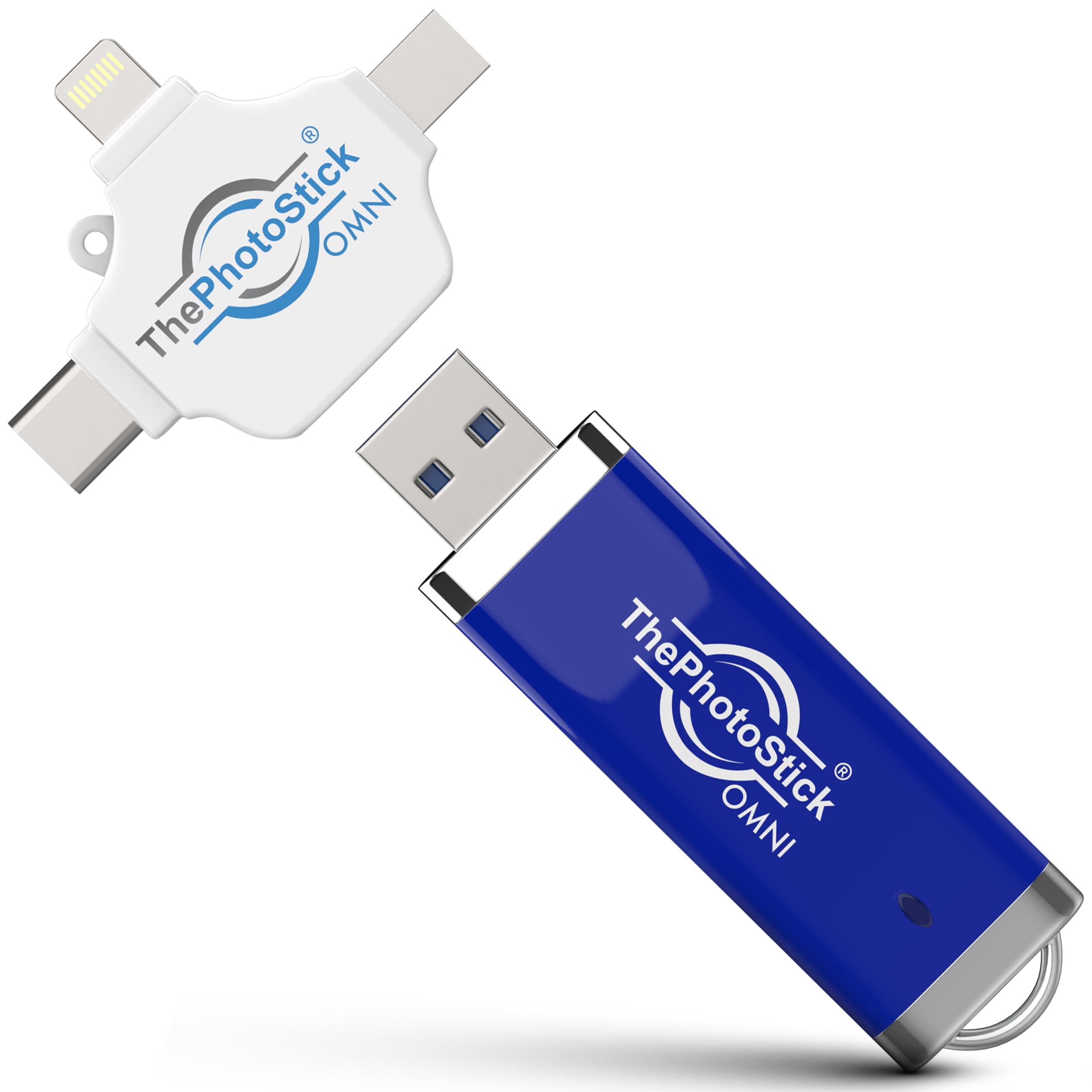 Omni 256GB USB Flash Drive & Memory Stick – Photo & Video Backup for iPhone, Android, Mac & PC – Multiport Connection to Easily Store & Transfer Files