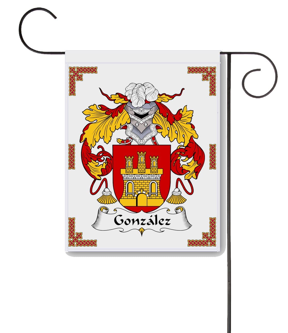Gonzalez Coat of Arms / Gonzalez Family Crest 11 X 15 Garden Flag – Made in the U.S.A.