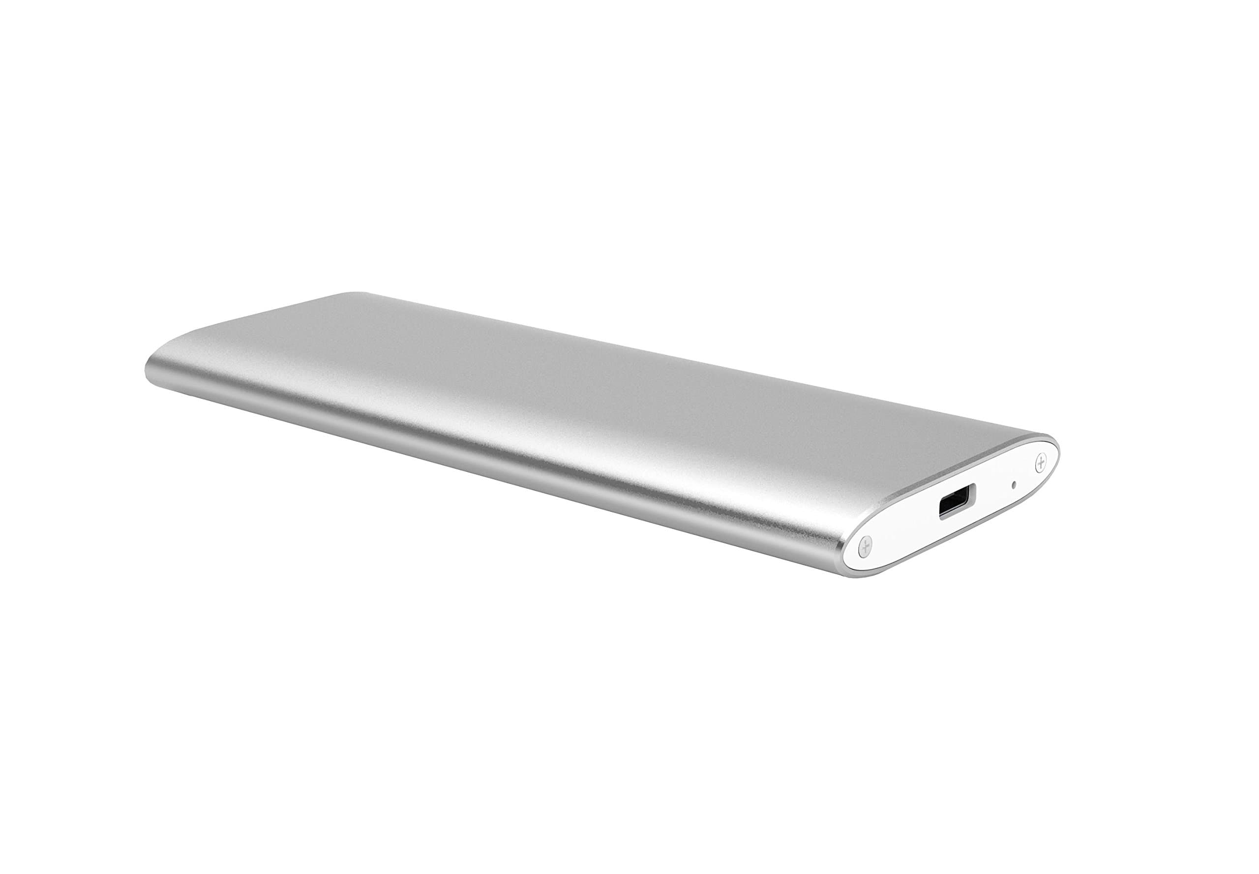Aluminum M.2 NGFF SATA SSD to USB 3.0 External Enclosure Support UASP 2230/2242 / 2260/2280 Solid State Drive (Silver)