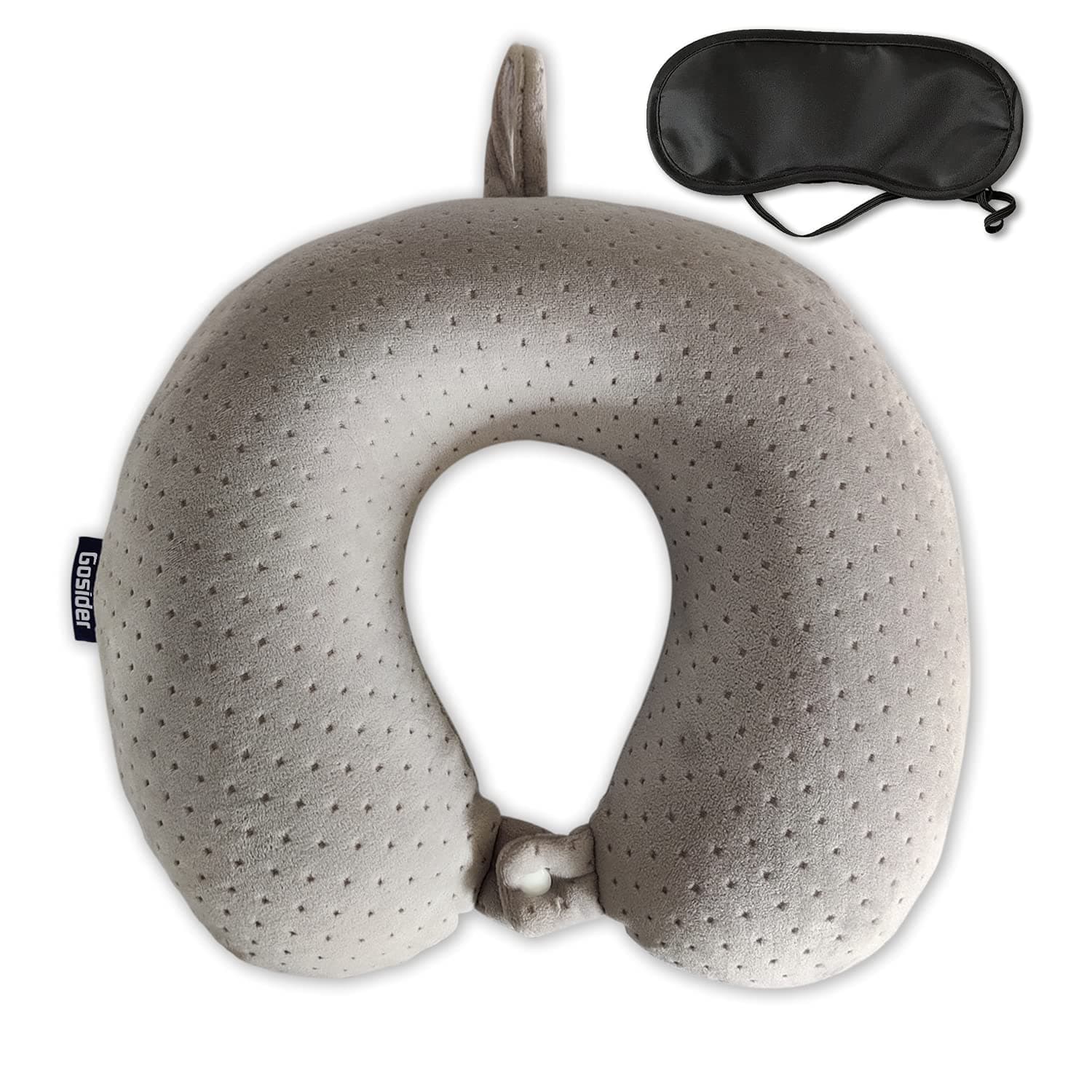 Gosider Memory Foam Travel Pillow, Comfortable Travel Neck Pillow U Shape, Support Neck and Head to Relieve Fatigue, Portable Neck Pillow Suitable for Planes, Trains, Self-Driving Cars