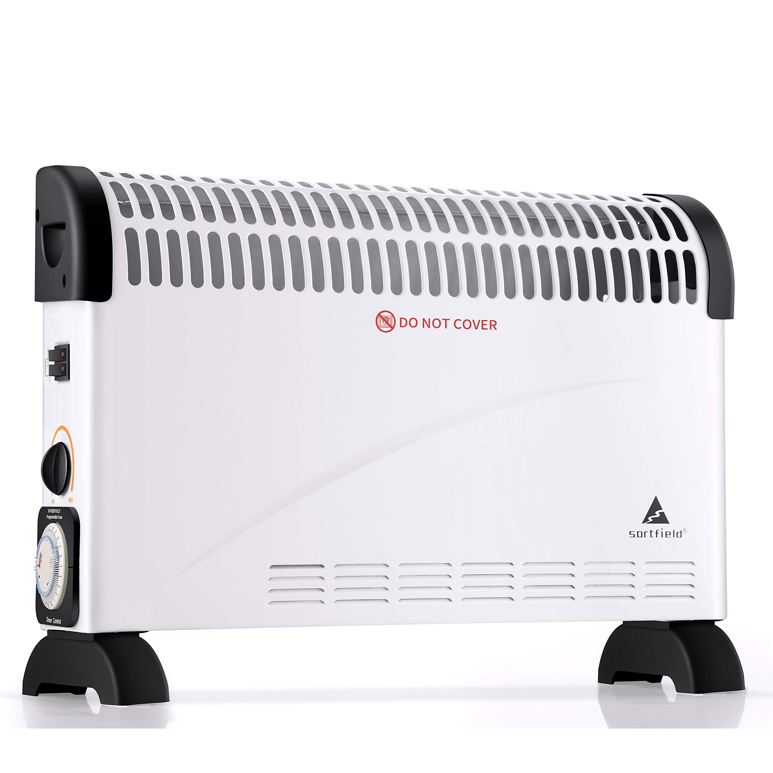 SORTFIELD Convector Radiator Heater/Adjustable 3 Heat Settings (750/1250 / 2000 W) Electrical Convection Heating with Adjustable Thermostat & Timer