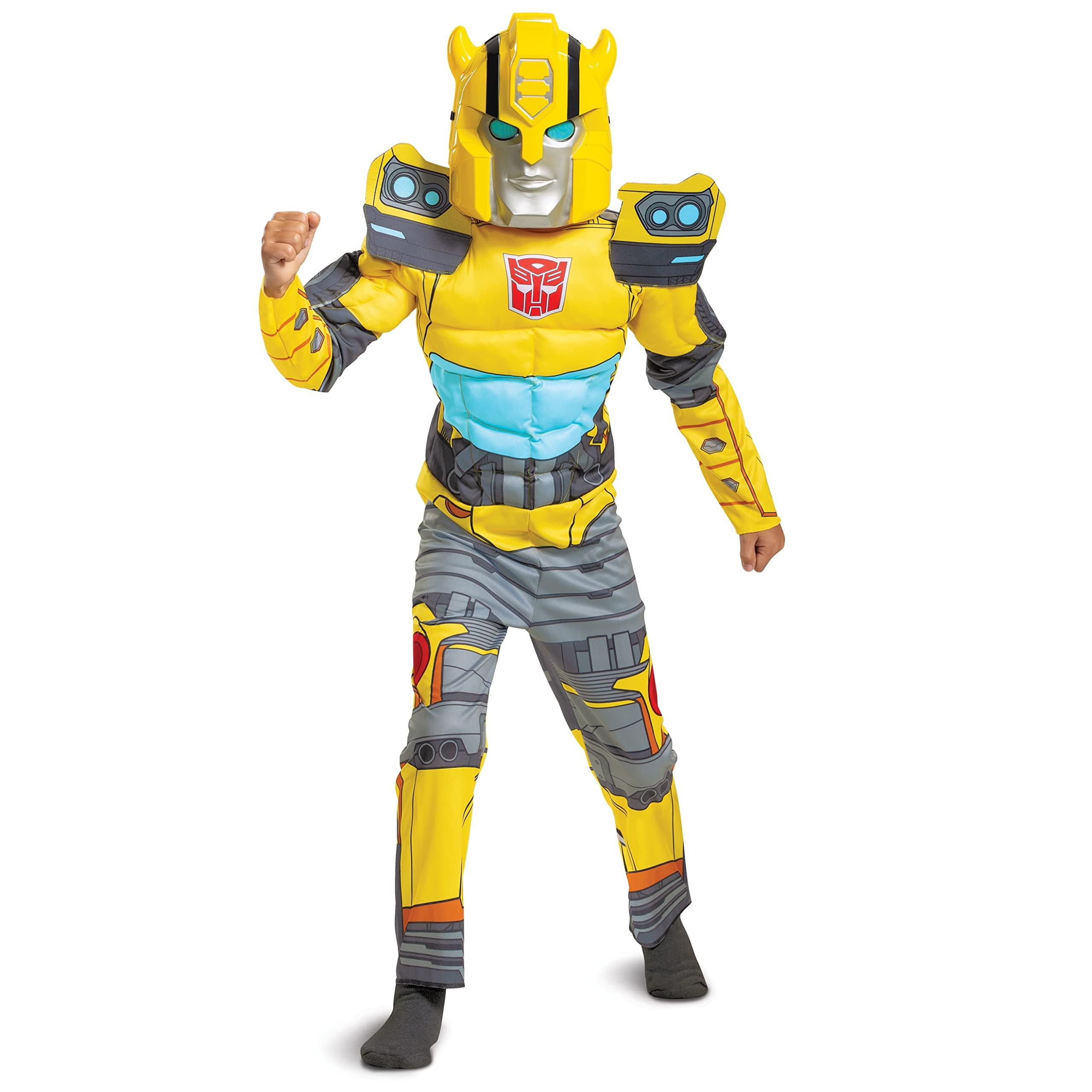 Disguise boys Kid's Transformers Muscle Costume - Child Muscle Padded Cosplay Outfit - Boys & Girls Costumes