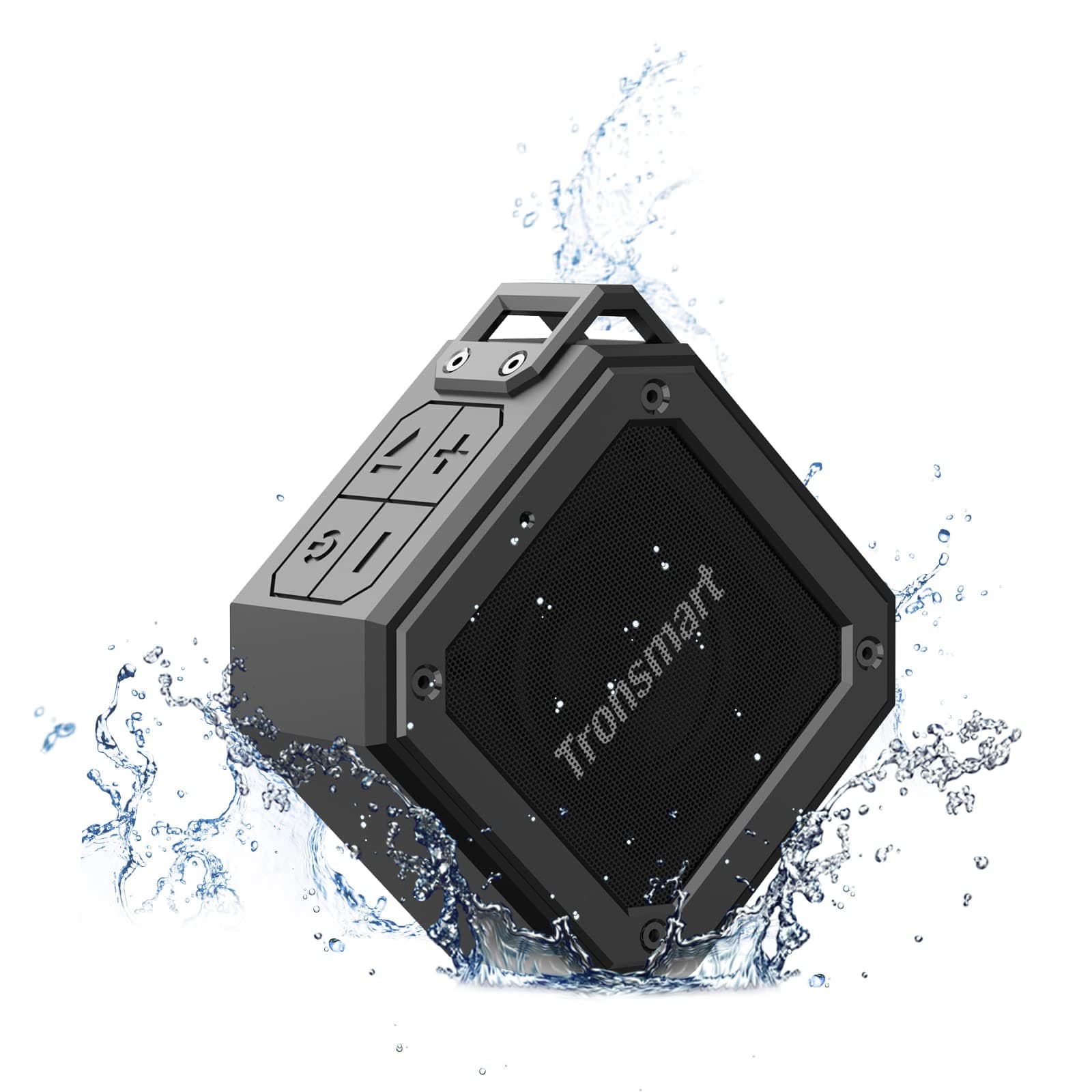 Waterproof Bluetooth Speaker, Tronsmart Groove(Force Mini) Wireless Outdoor Mini 10W Bluetooth Speakers, Bluetooth 5.0, IPX7 Waterproof, 24 Hours Playtime, built in mic and 360° Stereo Sound