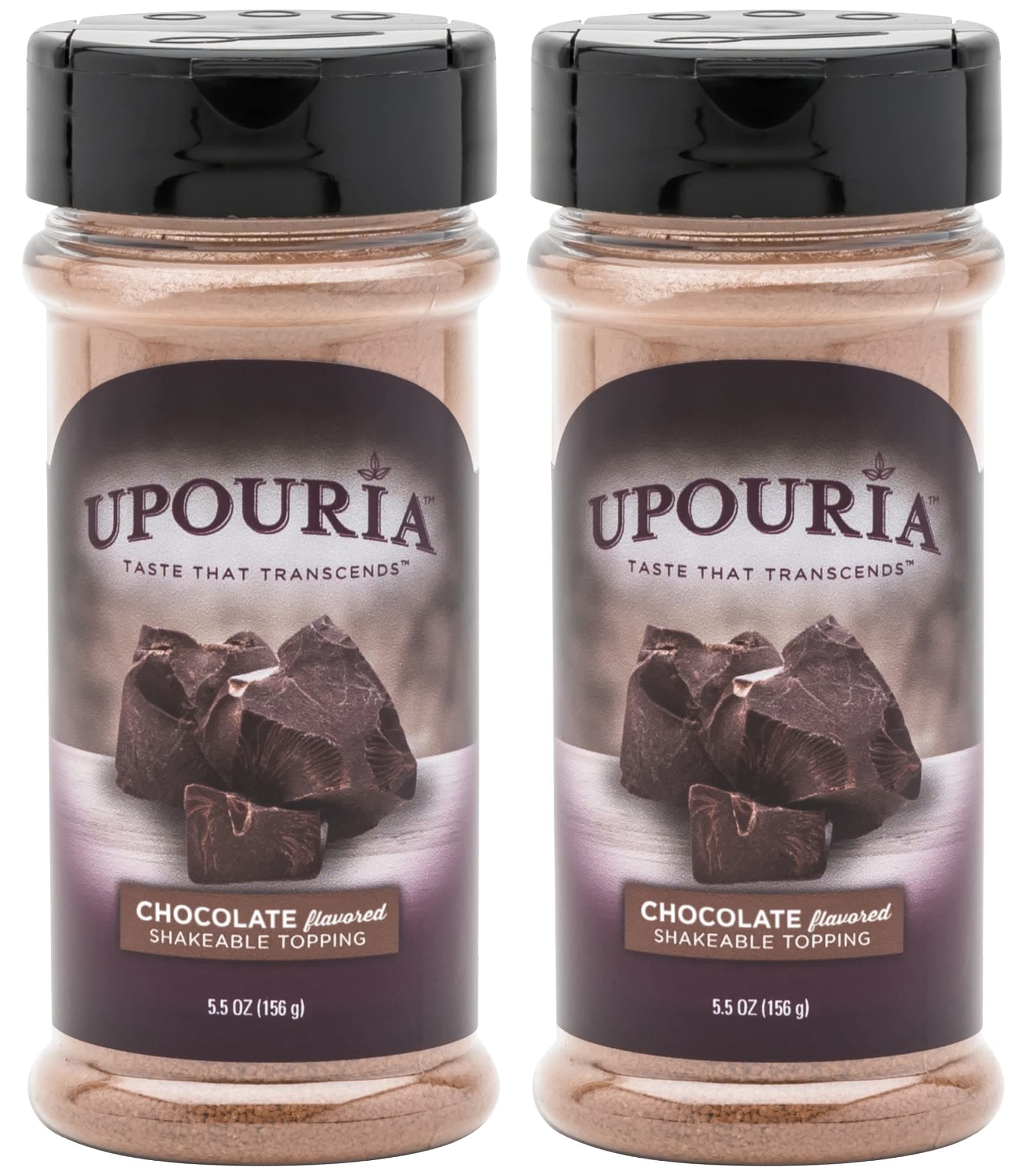 Upouria Chocolate Flavored Shakeable Topping 5.5 Ounce - (Pack of 2)