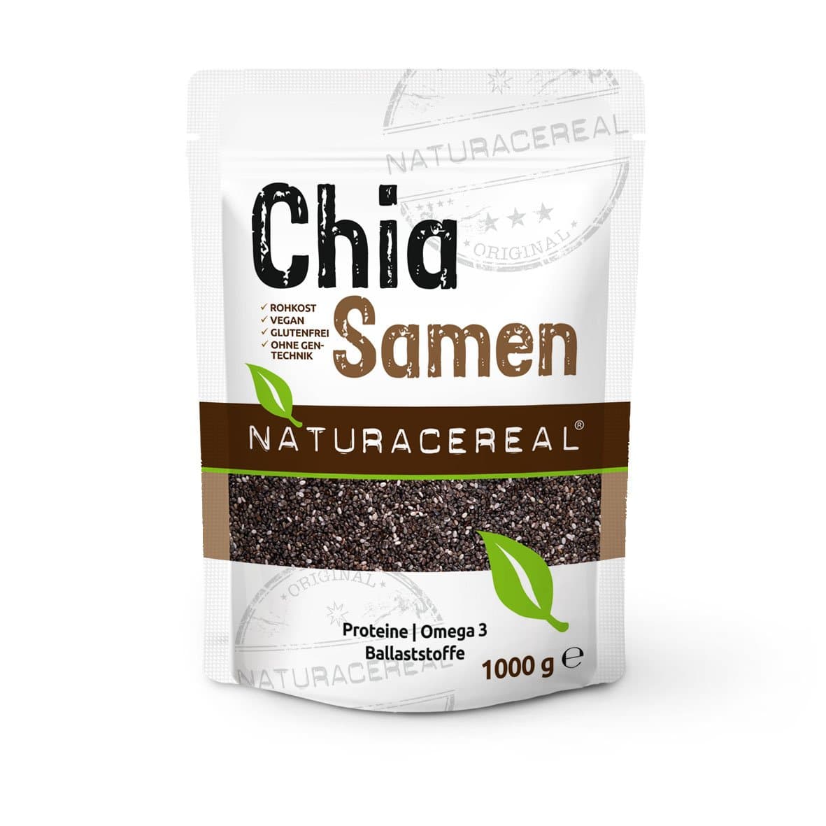 Chia Seeds - 1 kg - NATURACEREAL - Guaranteed Premium Quality for A Fair Price