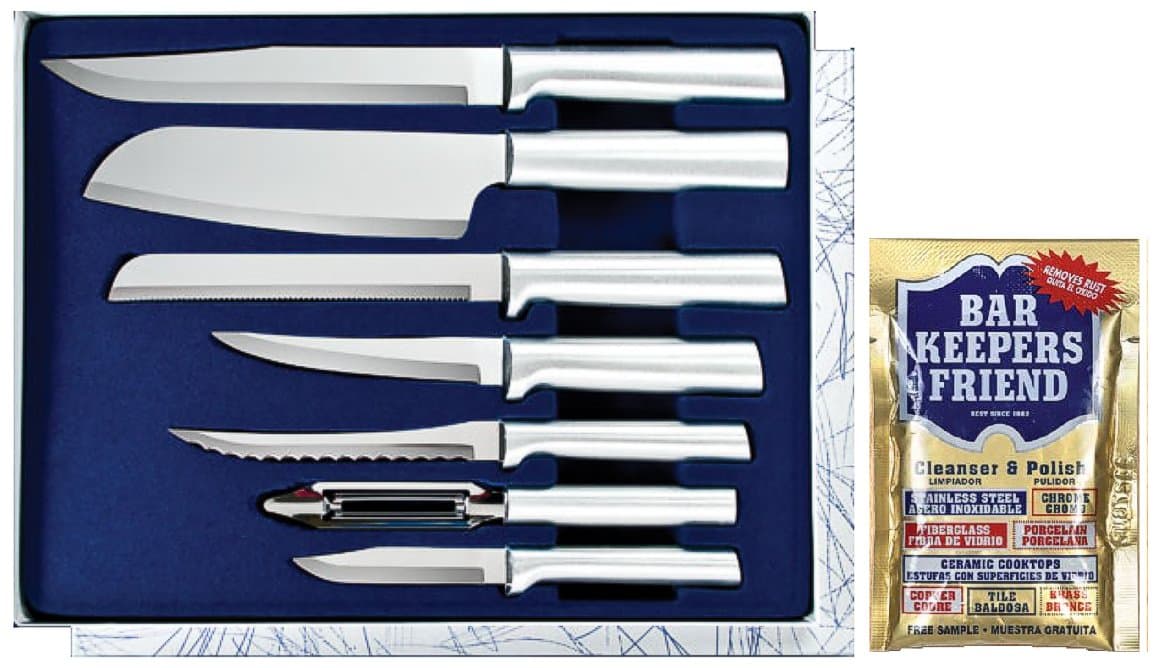 Rada Cutlery Starter Set and Bar Keepers Friend Metal Polish Bundle