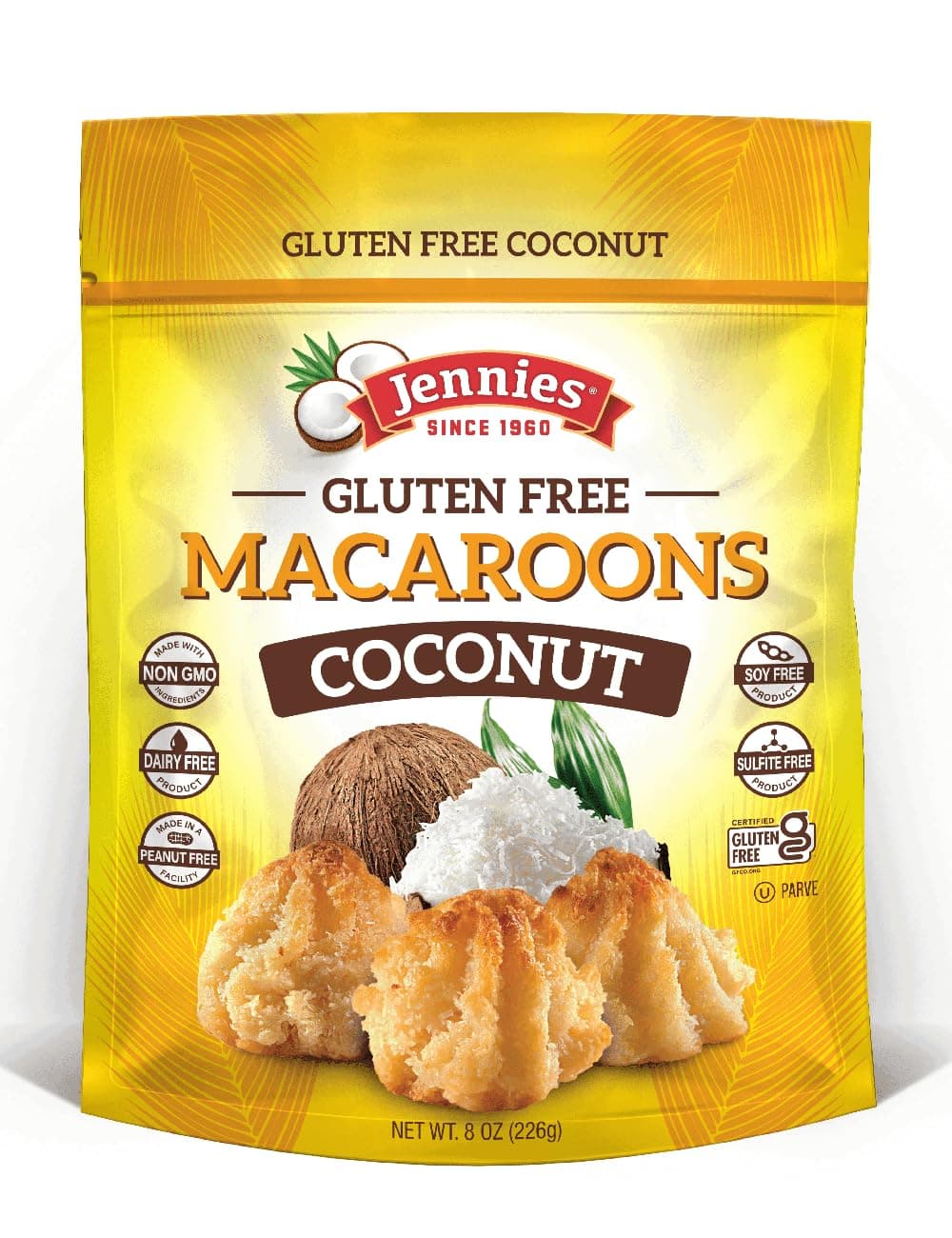 Organic Coconut Macaroons, 8 oz | Dairy Free | Peanut Free | Gluten Free