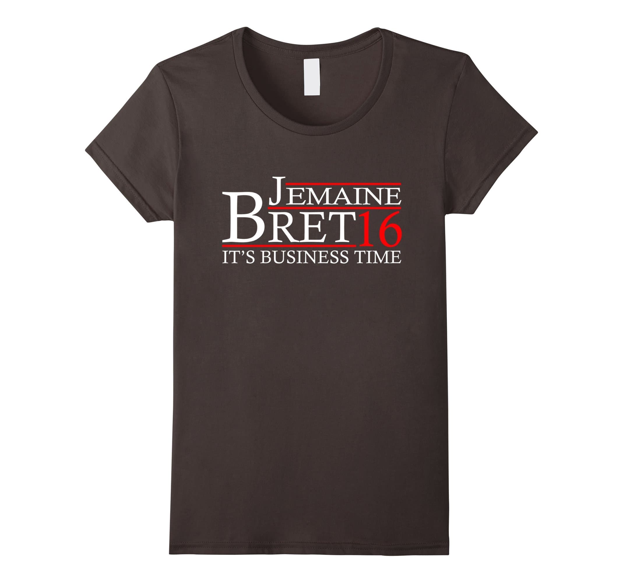 Women's It Is Business Time Jemaine Bret 16 T-Shirt Large Asphalt
