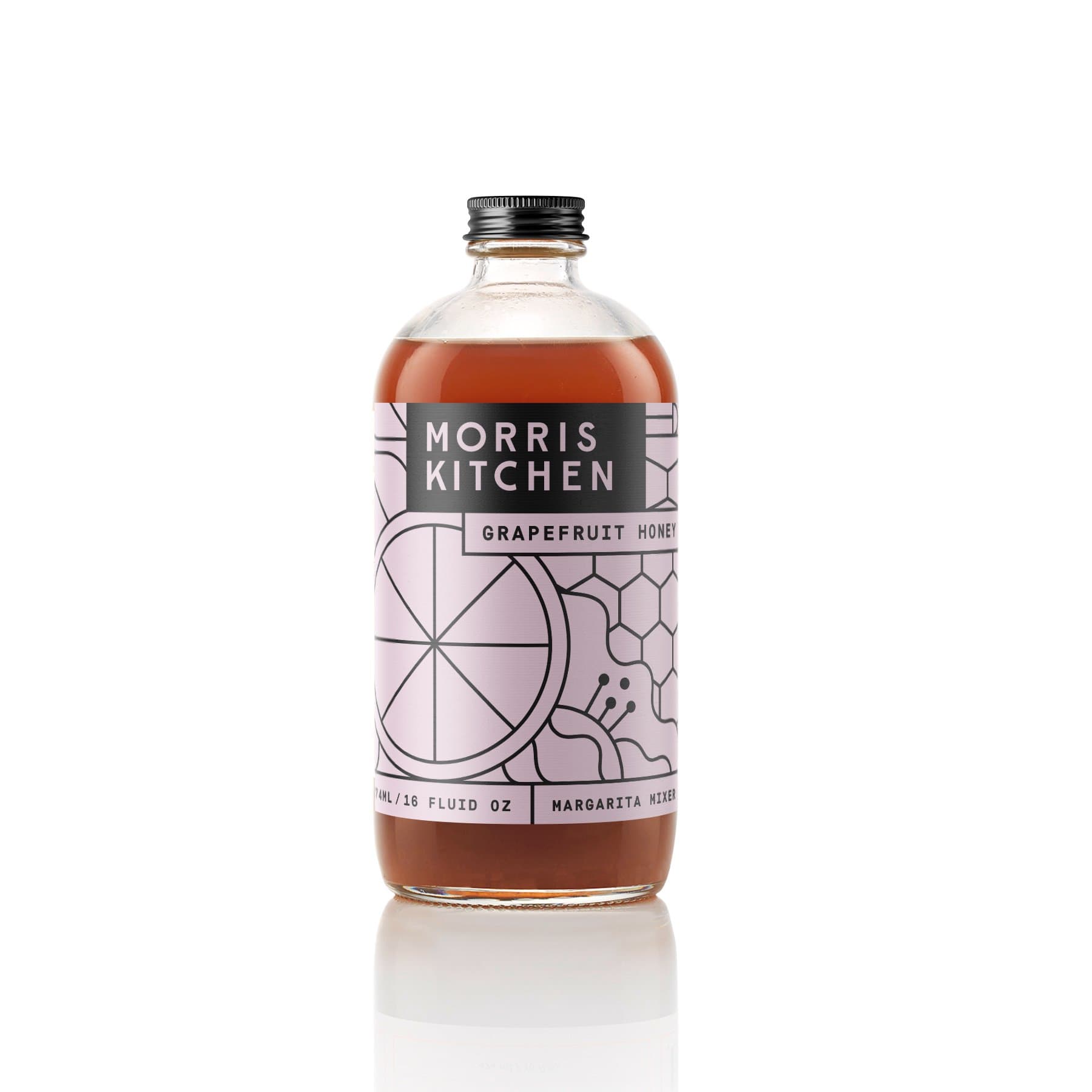 Morris Kitchen Grapefruit Honey Cocktail Mixer 16 oz Single Bottle