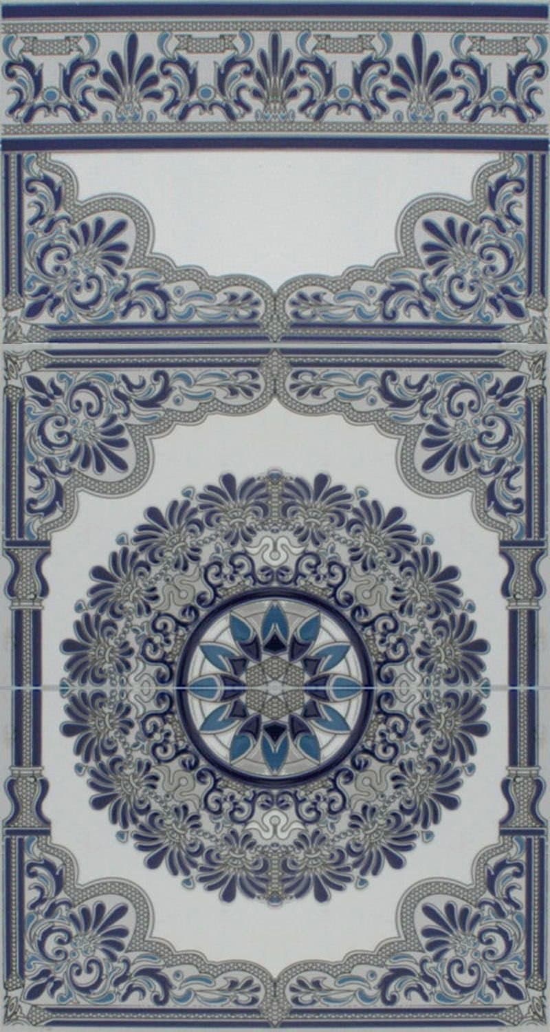 3 Ceramic Tiles Casablanca 724 Moroccan Mosaic Tiles Tile Wall Art