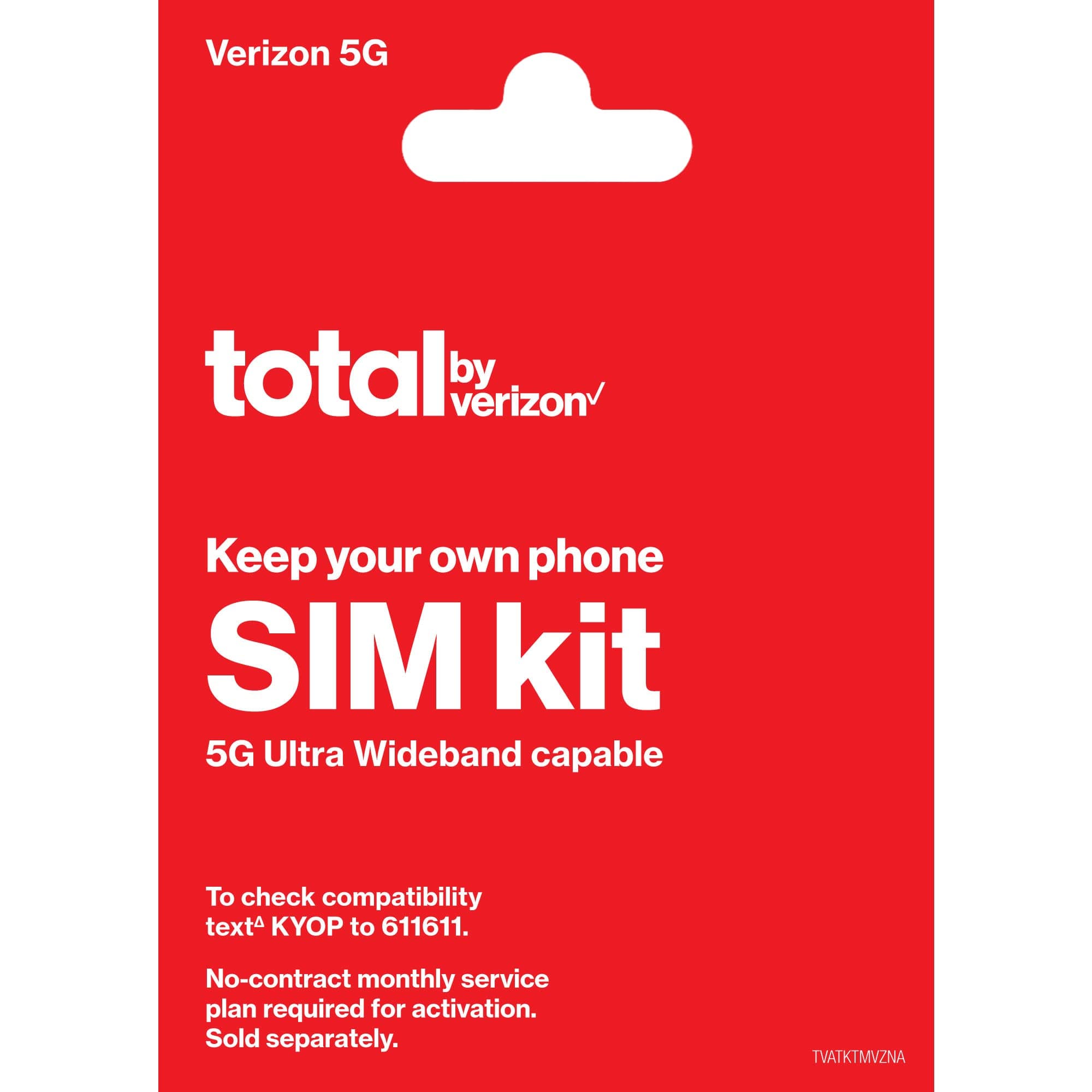 Total By VerizonBYOP Sim Kit (Verizon Network), No Airtime - Prepaid (Locked) I