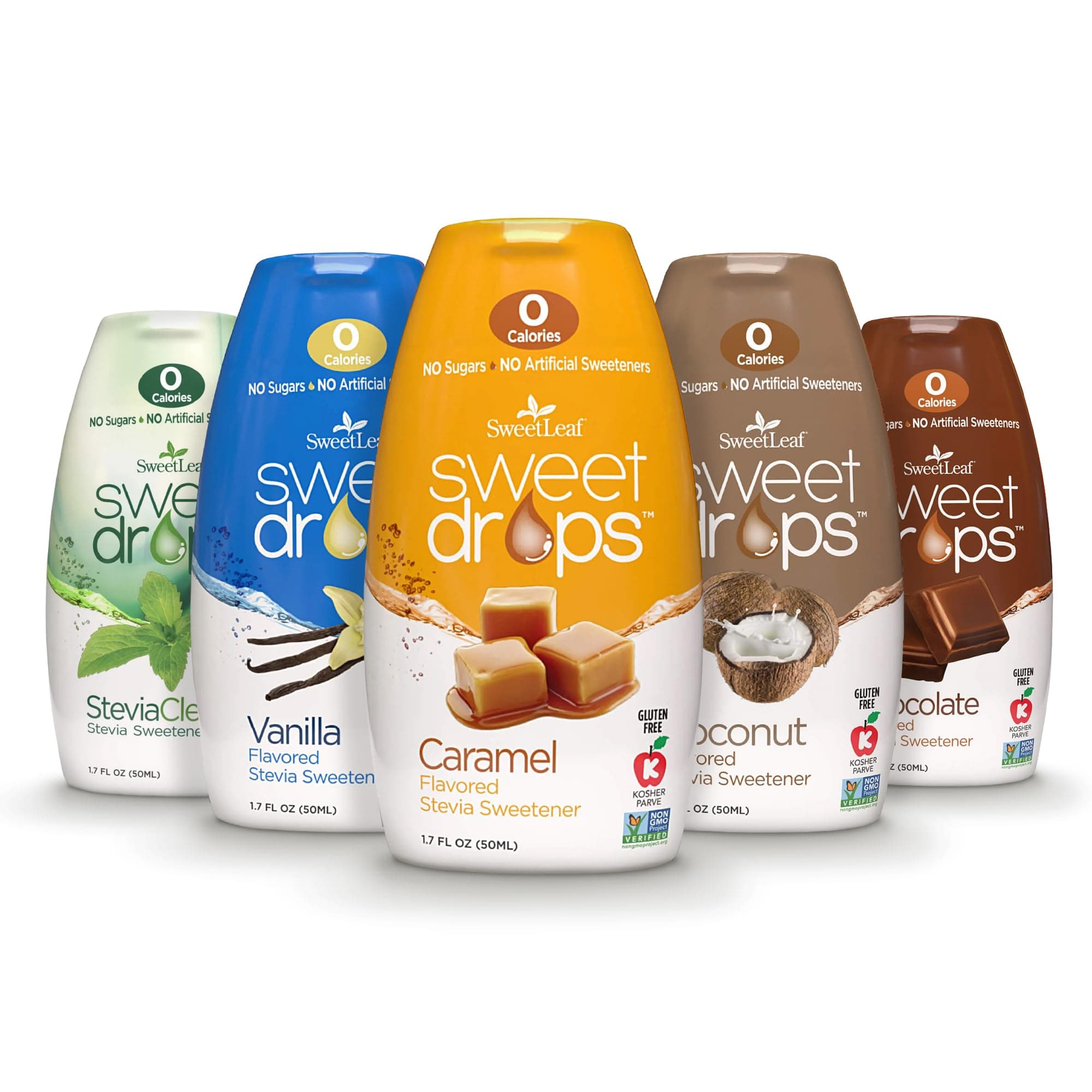 SweetLeaf Sweet Drops Liquid Stevia Variety 5 Pack 1.7 fl. oz each