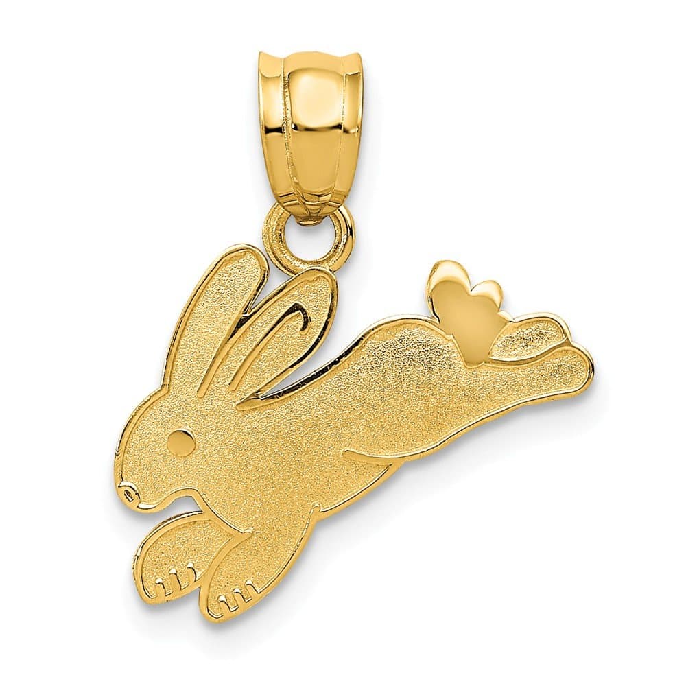 14K Rabbit Charm, 14 kt Yellow Gold