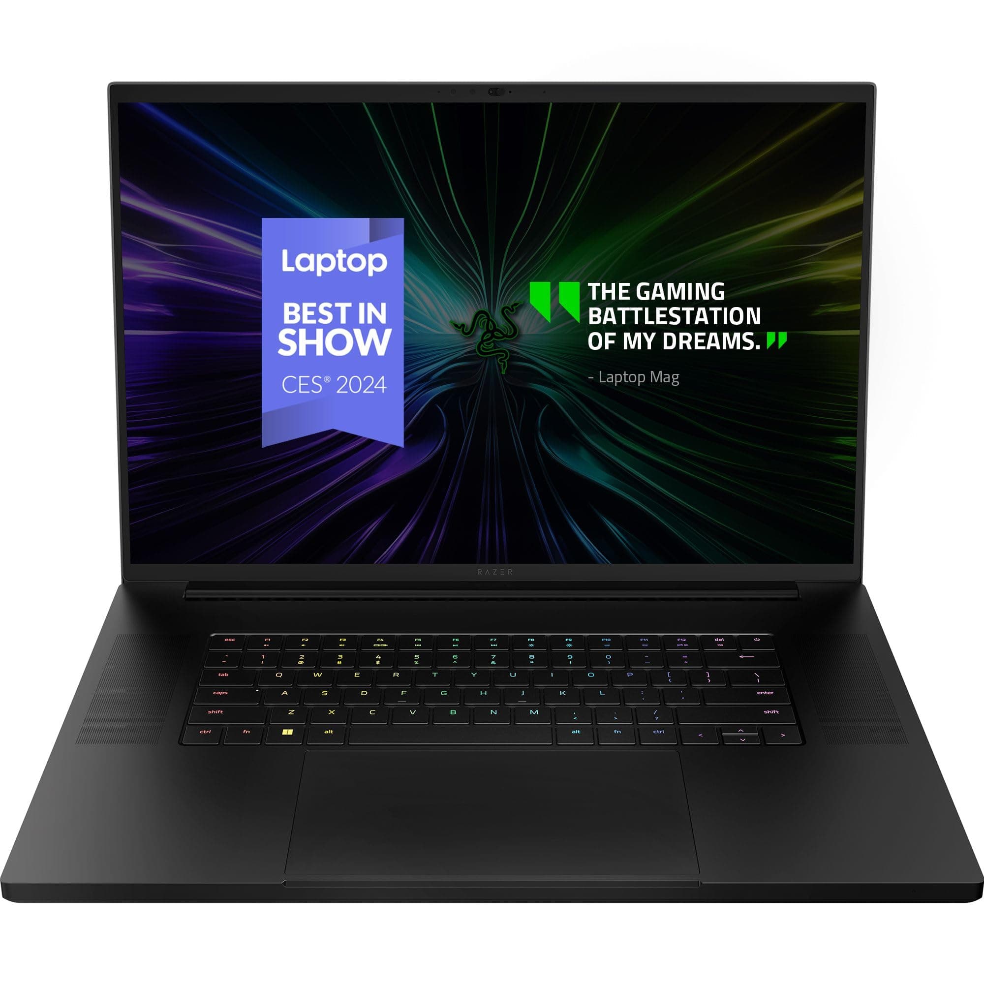 Razer Blade 18 Gaming Laptop: NVIDIA GeForce RTX 4090 - Intel Core i9 14900HX 14th Gen CPU - 18” QHD+ 300 Hz Mini LED Display - 32GB RAM - 2TB SSD - Thunderbolt 5 - Chroma RGB - Snap Tap